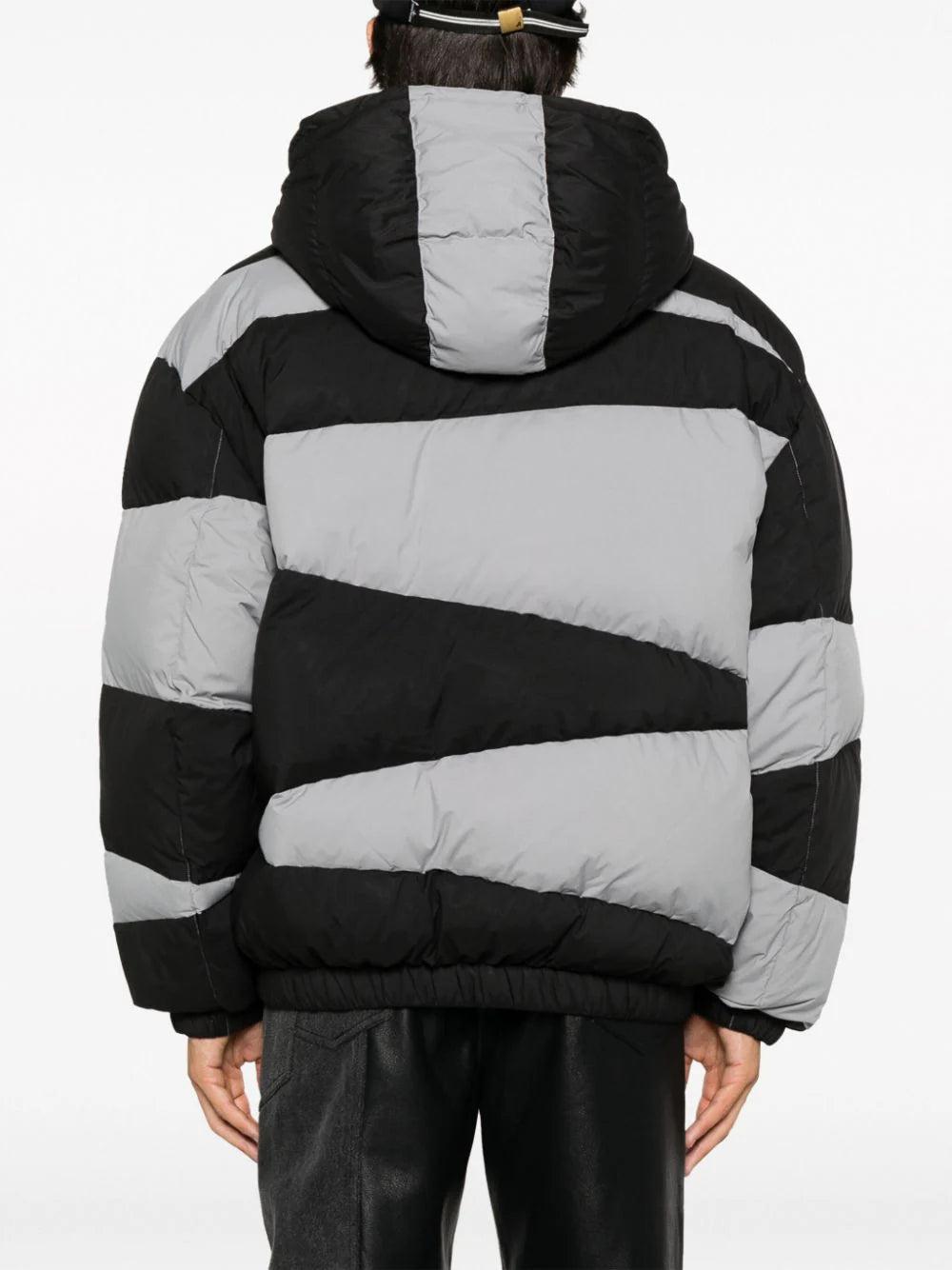 KENZO 'kenzo dazzle stripe' hooded parka Negozio online di fabbrica