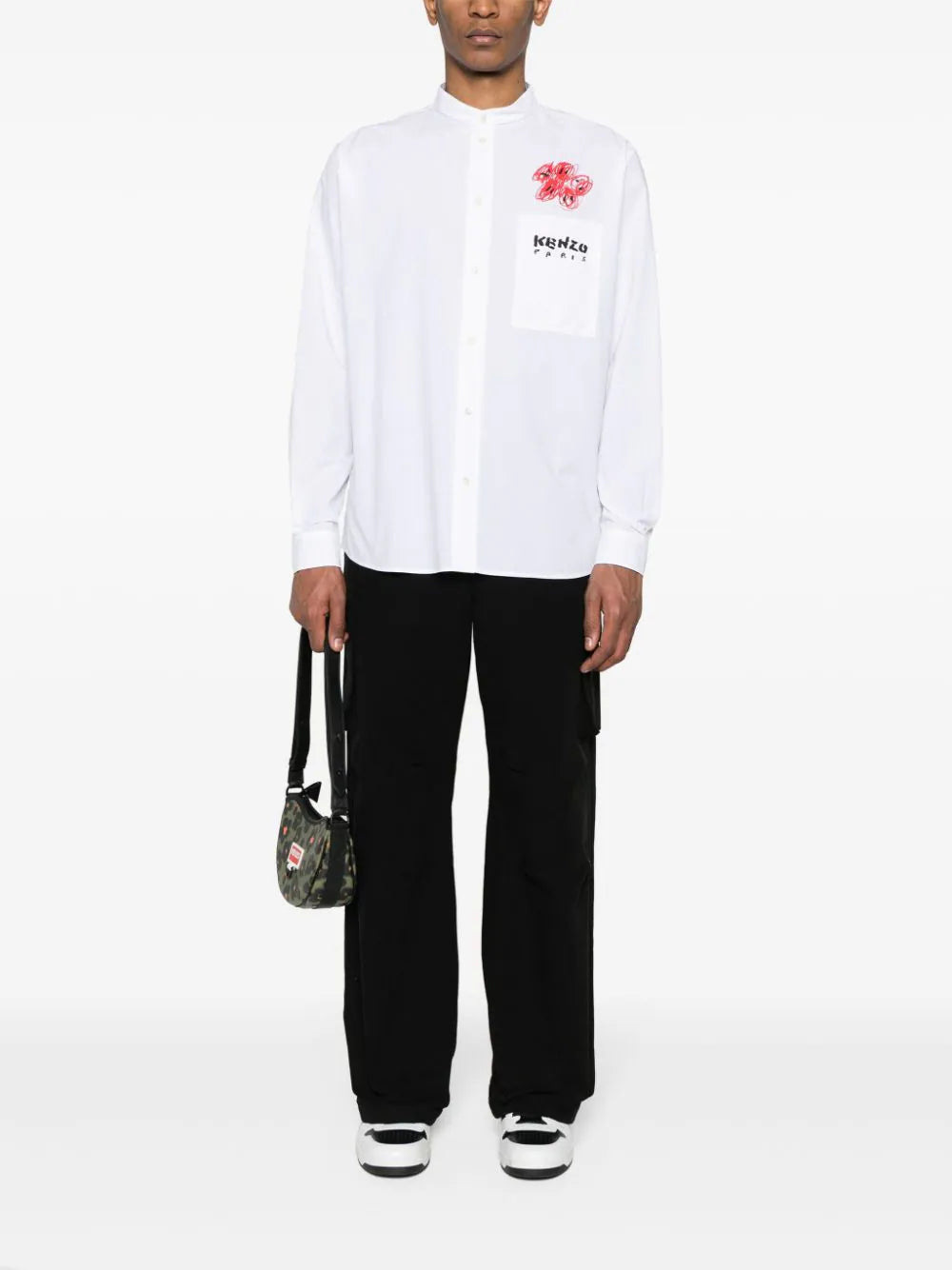 KENZO 'kenzo drawn varsity' shirt Prezzo di fabbrica