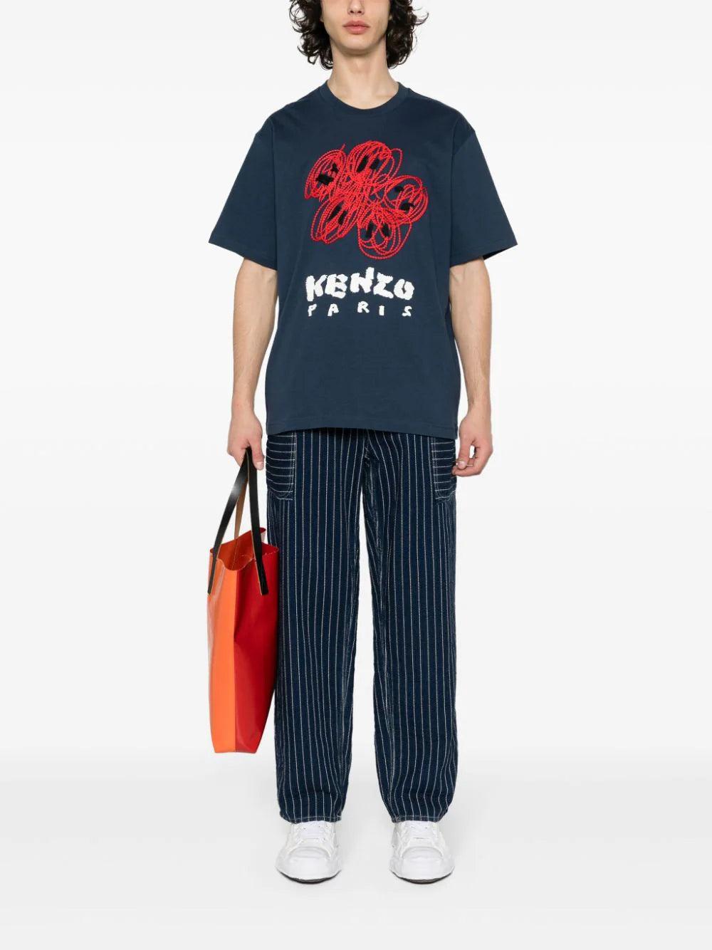KENZO 'kenzo drawn varsity' t-shirt Offerta speciale