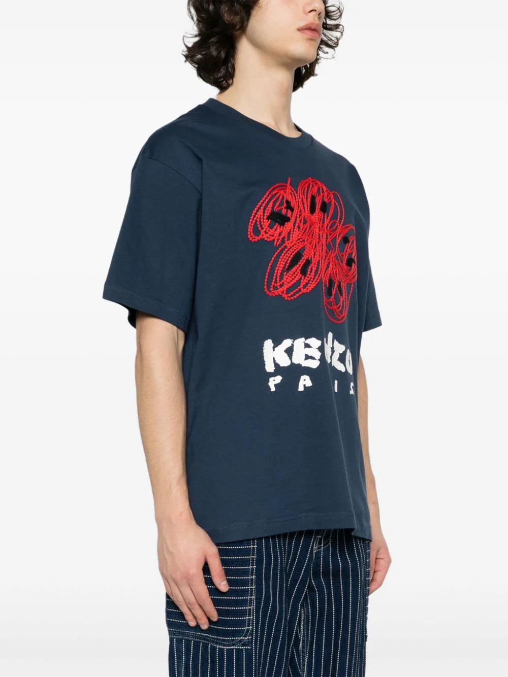 KENZO 'kenzo drawn varsity' t-shirt Offerta speciale