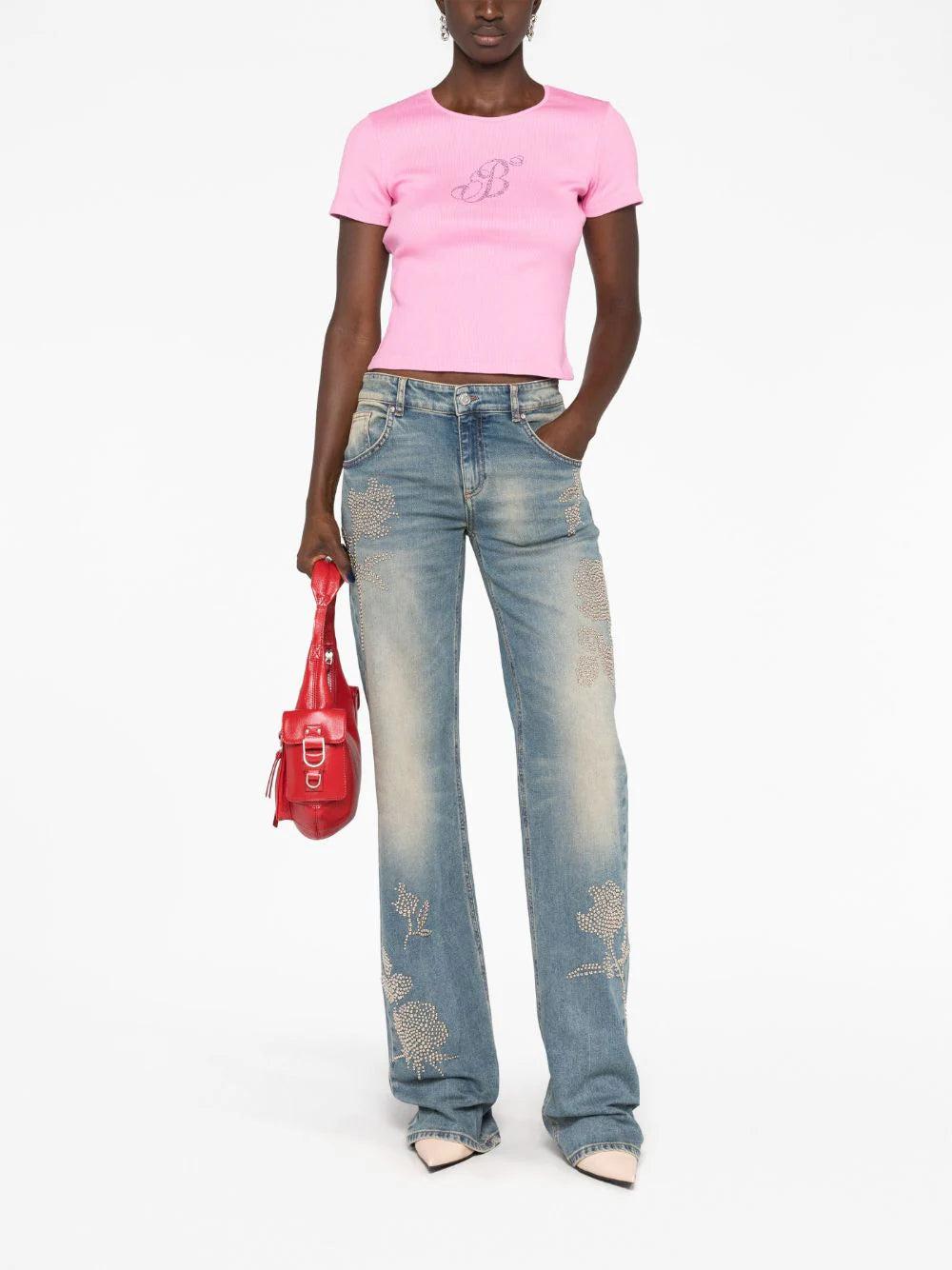 Blumarine "b" t-shirt Enormi risparmi