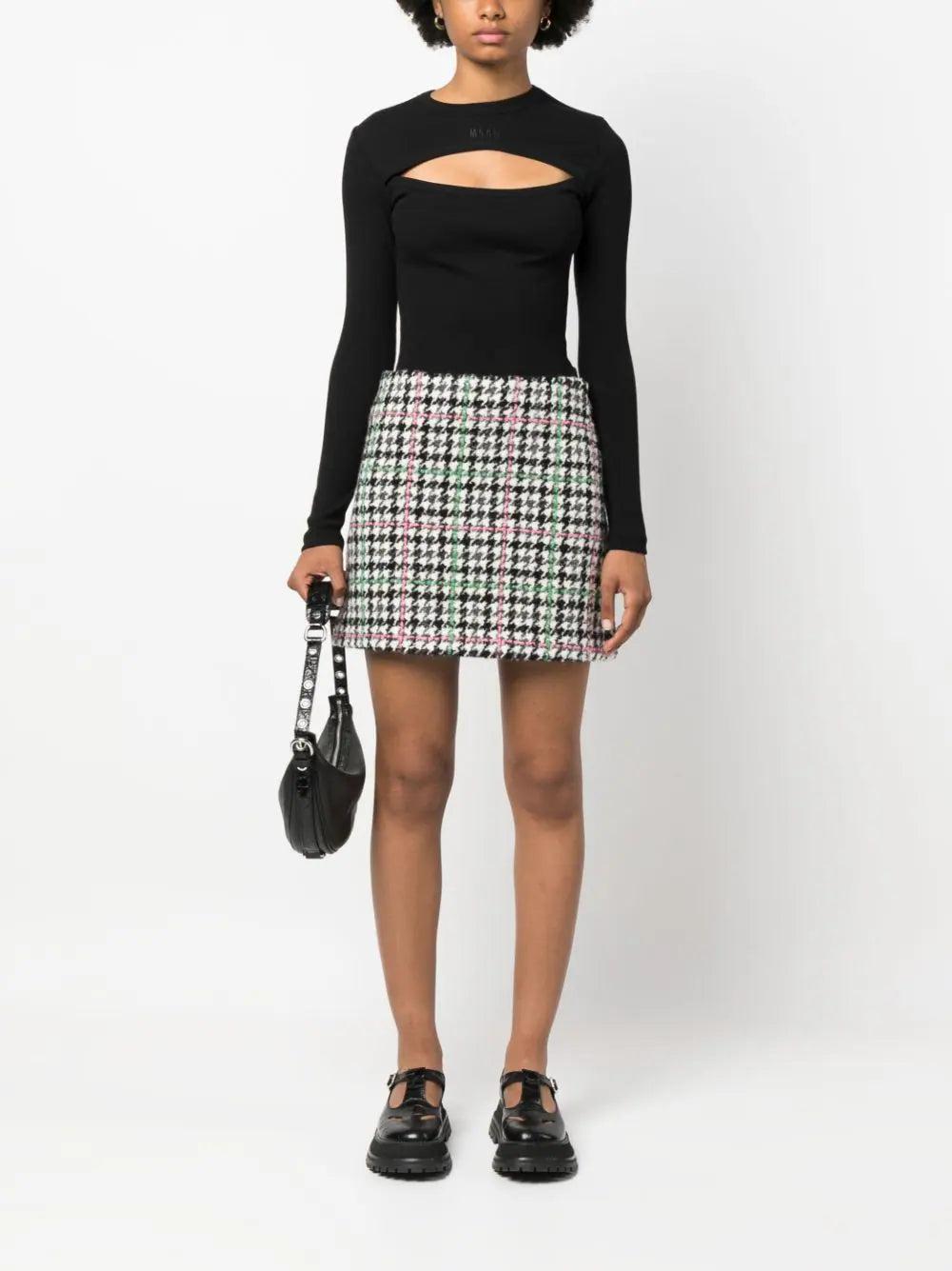 MSGM "houndstooth check" skirt Ritorno libero