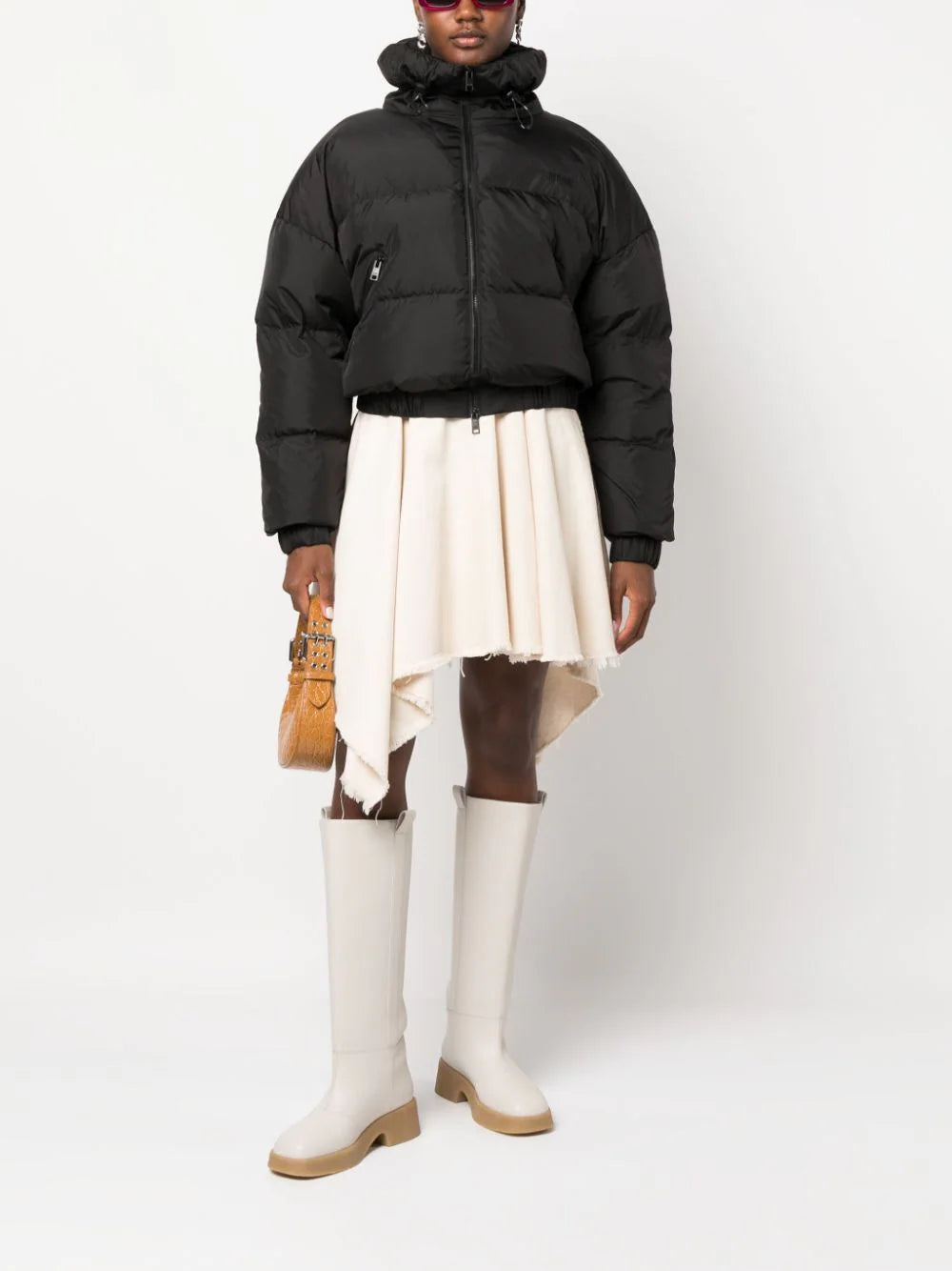 MSGM "ripstop nylon" cropped down jacket Ultimi due giorni