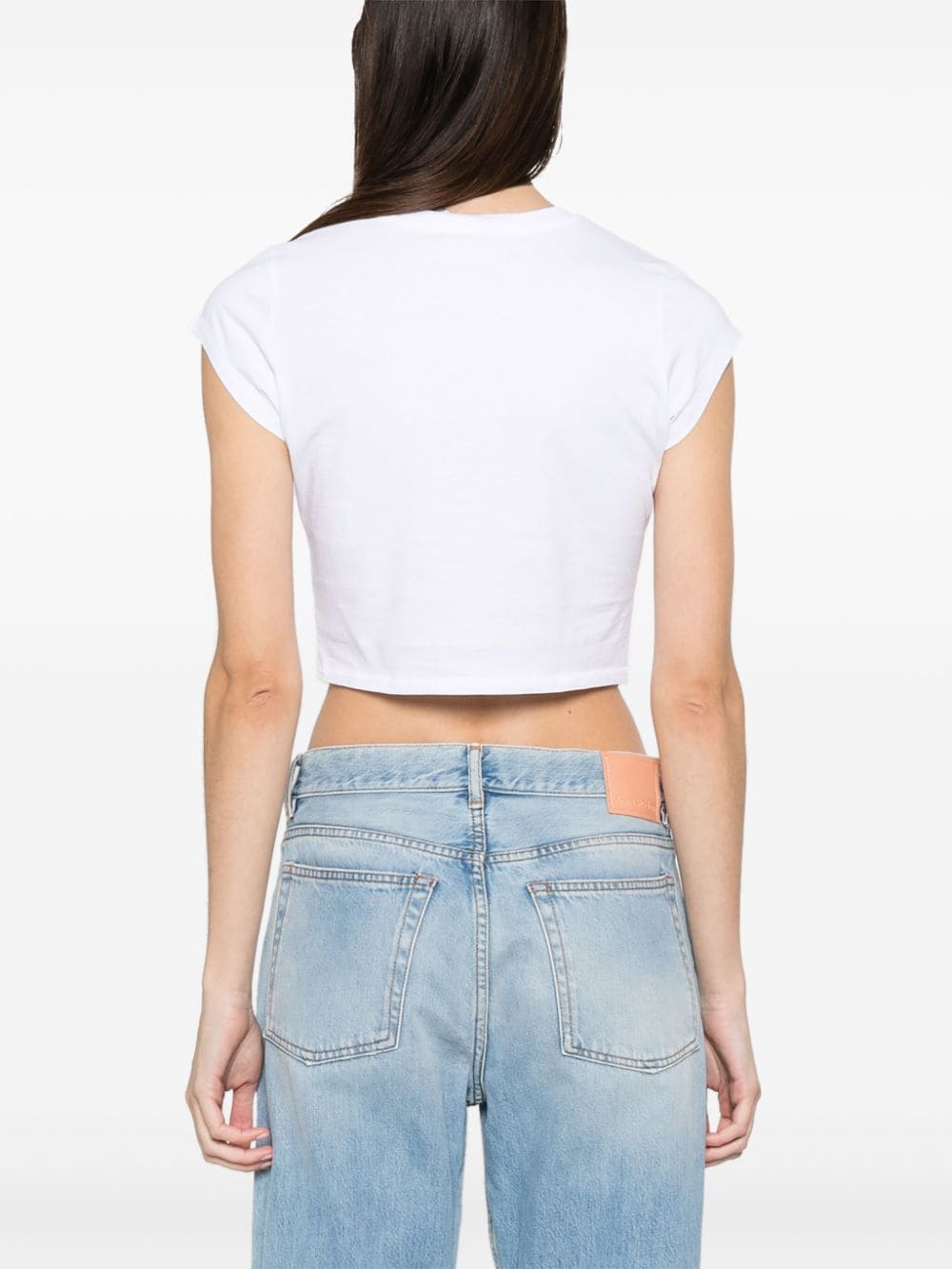 KENZO 'boke flower crest' micro-embroidered t-shirt Fino al 55% di sconto