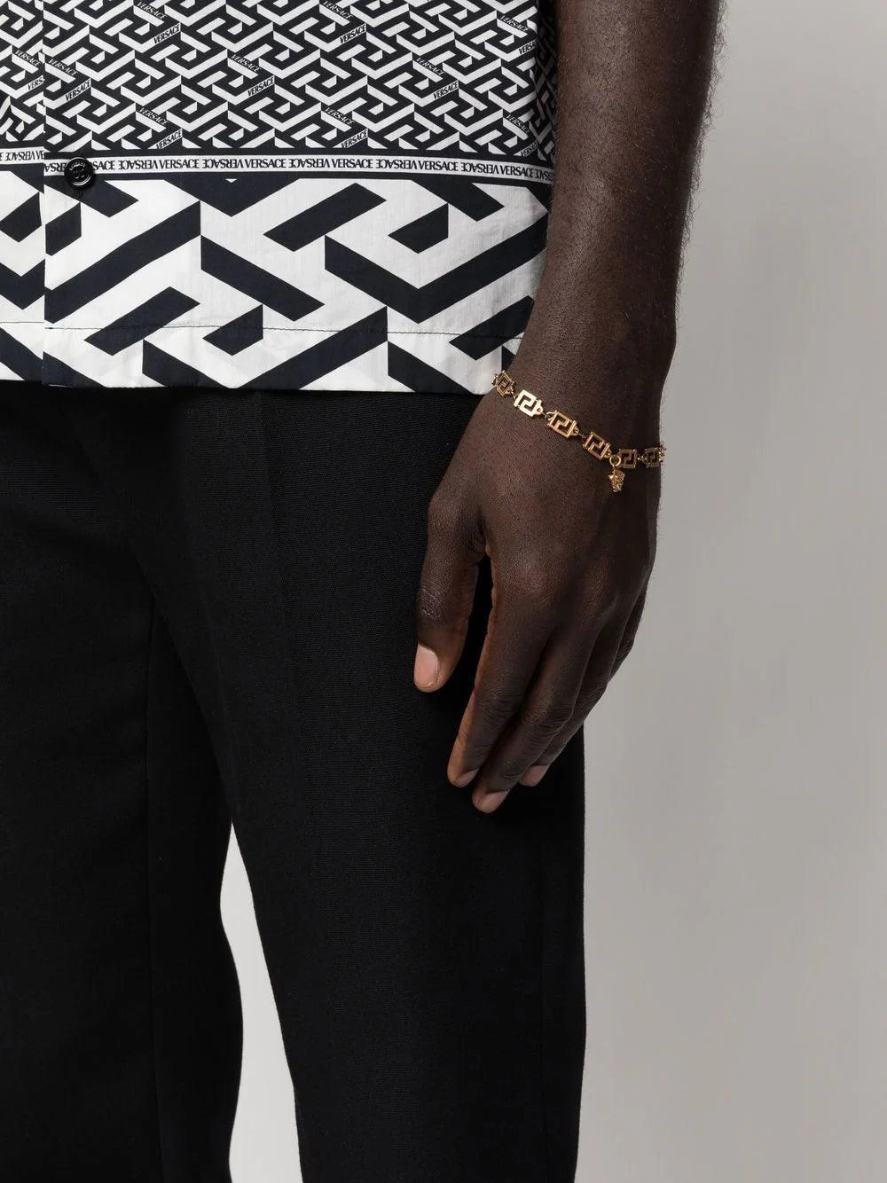 VERSACE 'greca' charm-detail bracelet Qualità