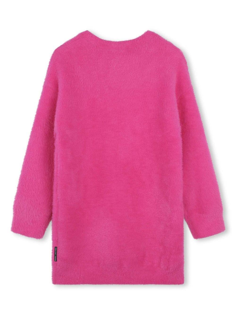 Marc Jacobs Kids Flared dress with embroidery Vendita Calda