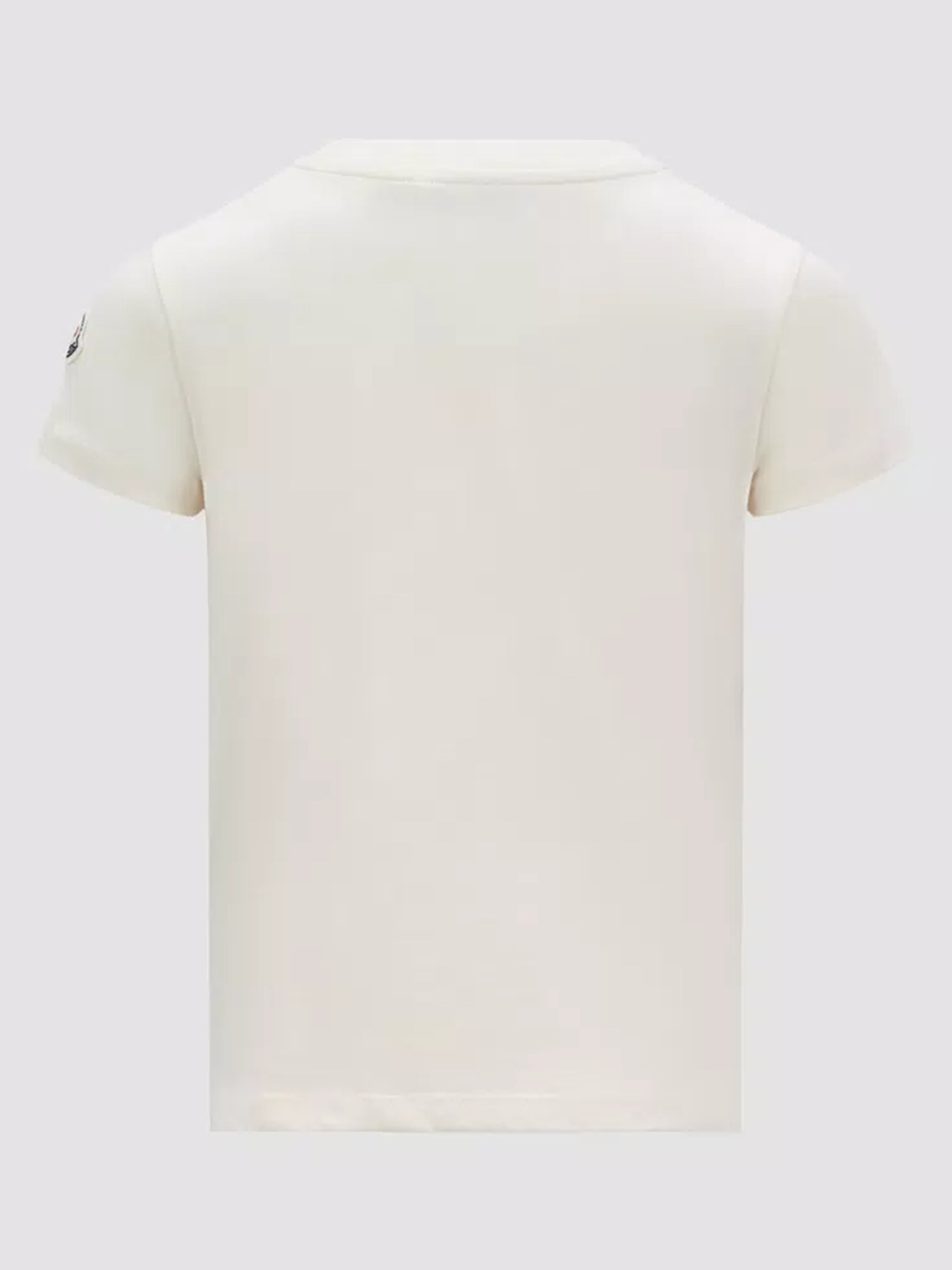 MONCLER Kids T-shirt with crystal logo Offerta speciale
