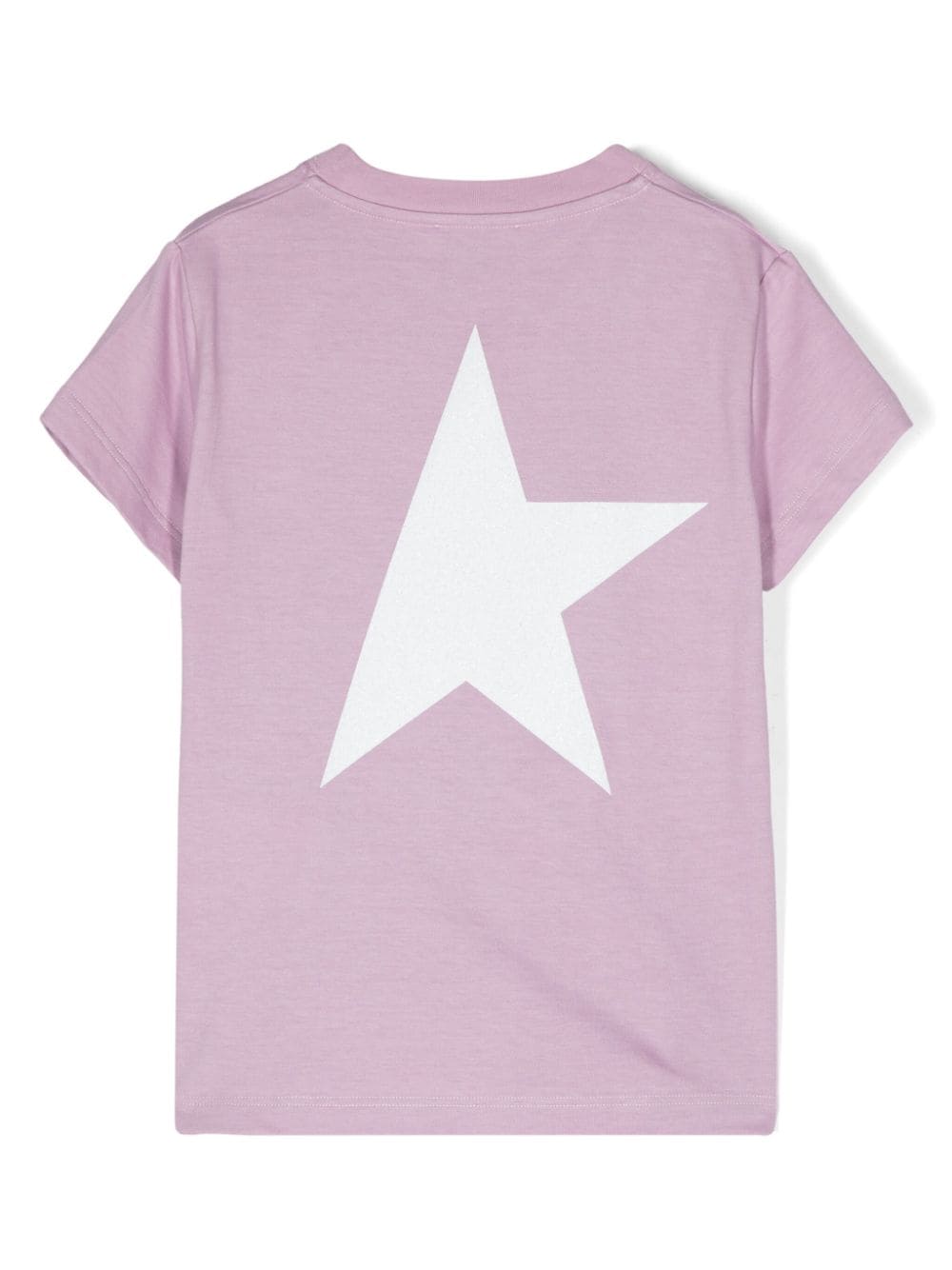 Golden Goose Kids T-shirt with logo and maxi star in glitter Fornitura limitata