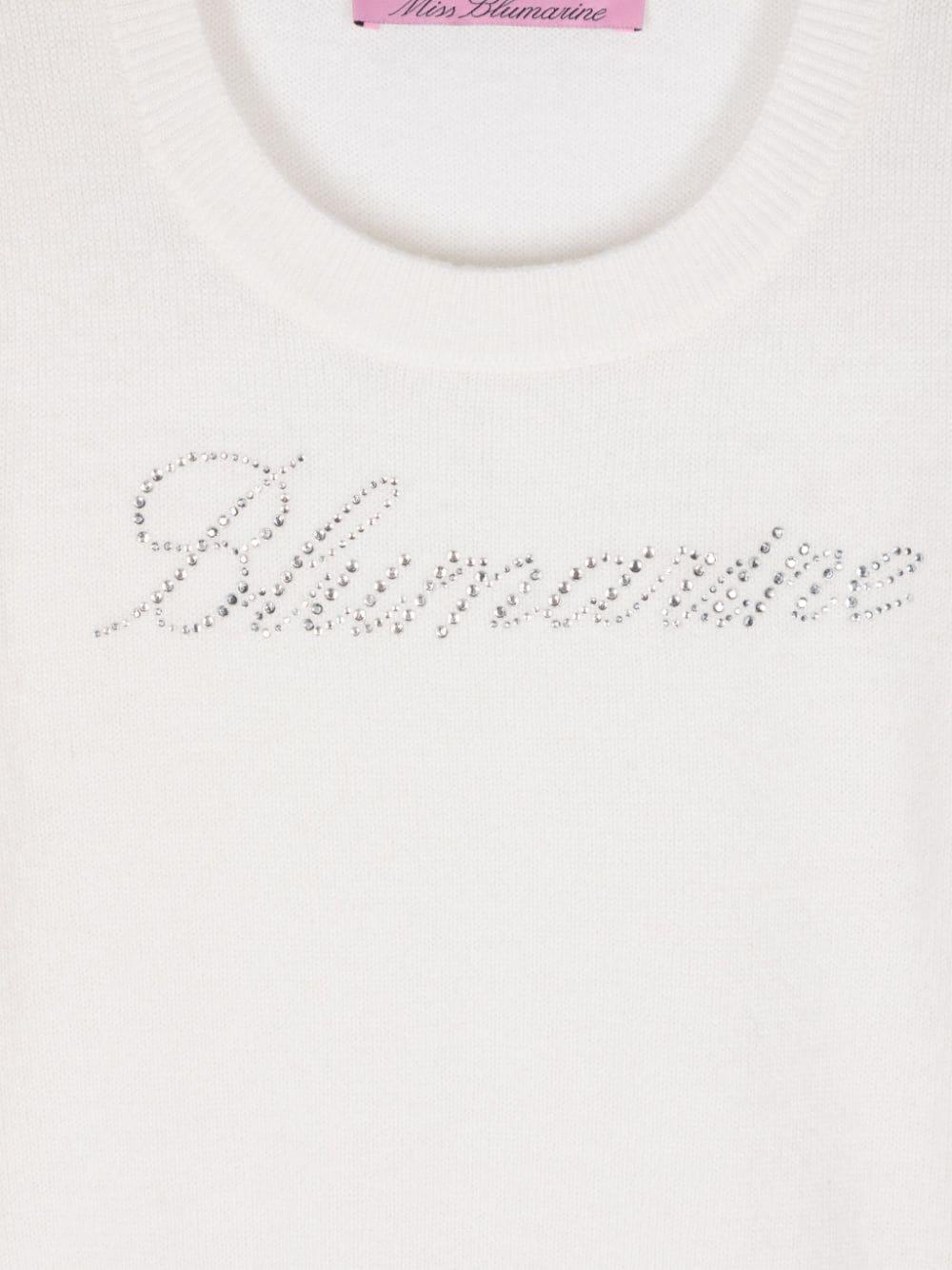 Miss Blumarine Sweater with logo Cyber Monday