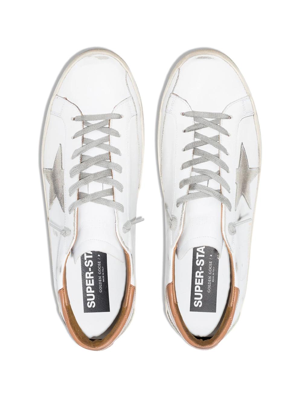 Golden Goose Super-star man with suede star and brown heel tab Latest stili