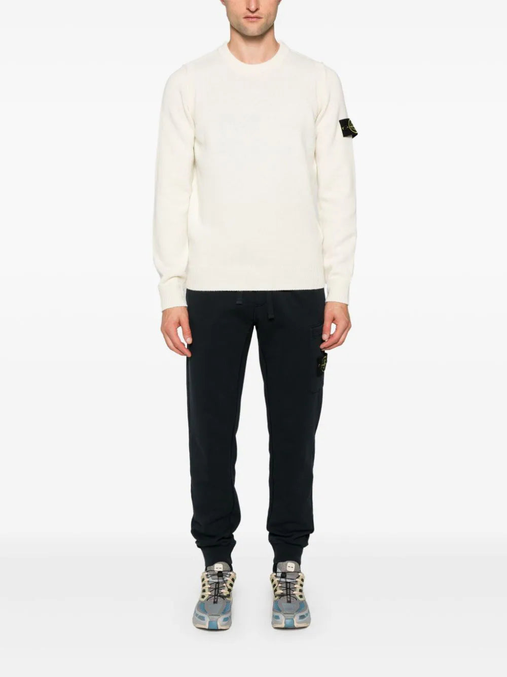STONE ISLAND 508a3 wool sweater Fino al 65% di sconto