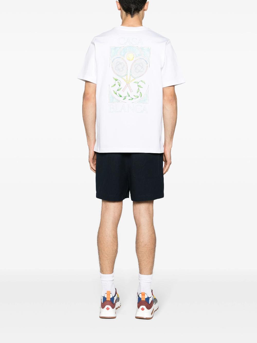CASABLANCA Tennis pastelle t-shirt In vendita