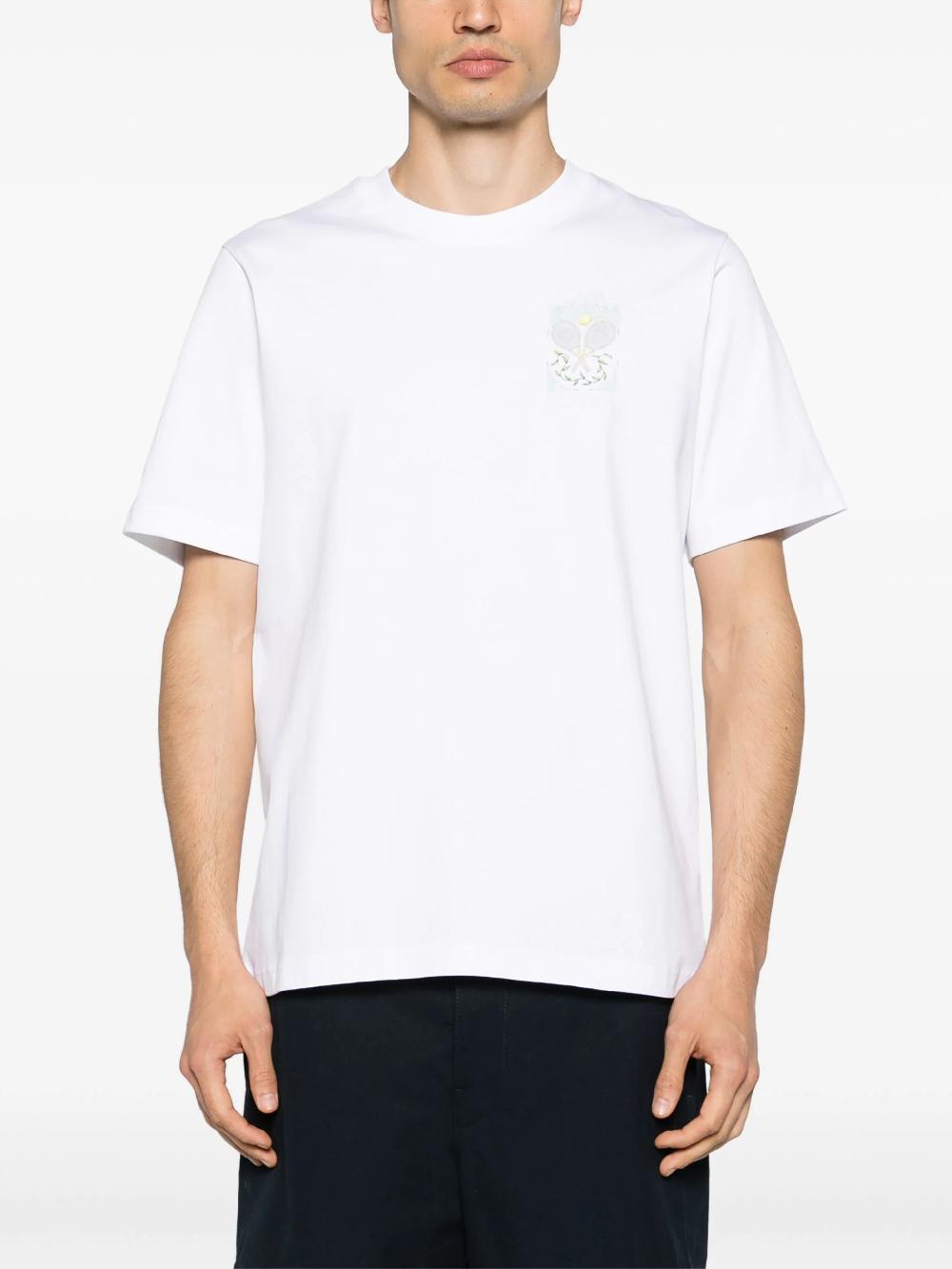 CASABLANCA Tennis pastelle t-shirt In vendita