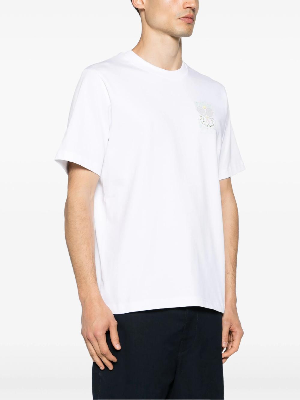 CASABLANCA Tennis pastelle t-shirt In vendita