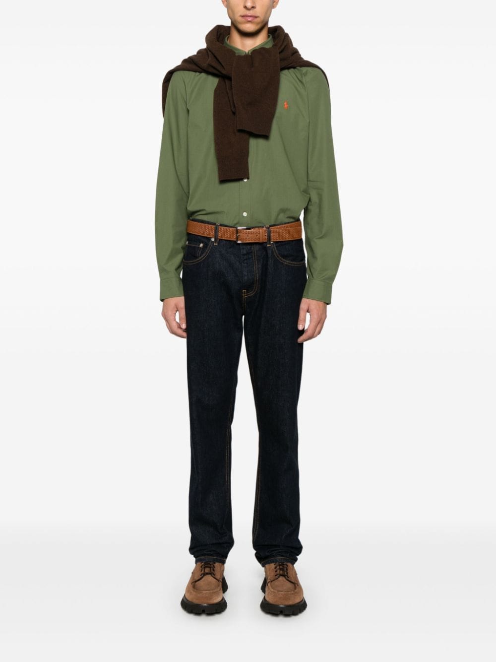 POLO RALPH LAUREN Slim fit stretch poplin shirt Outlet