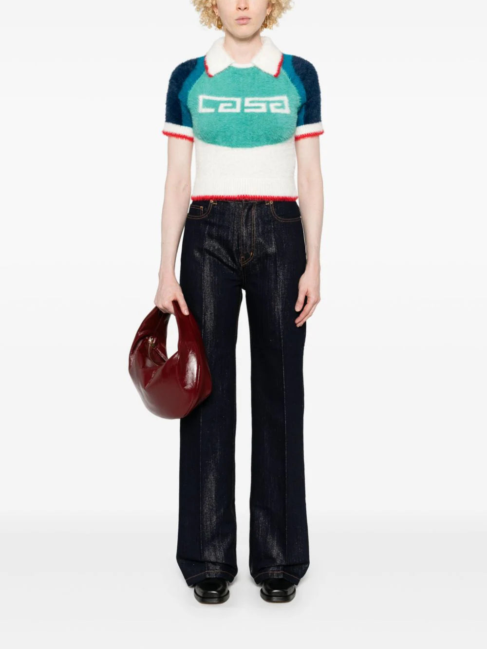 CASABLANCA Sports fluffy polo Moda