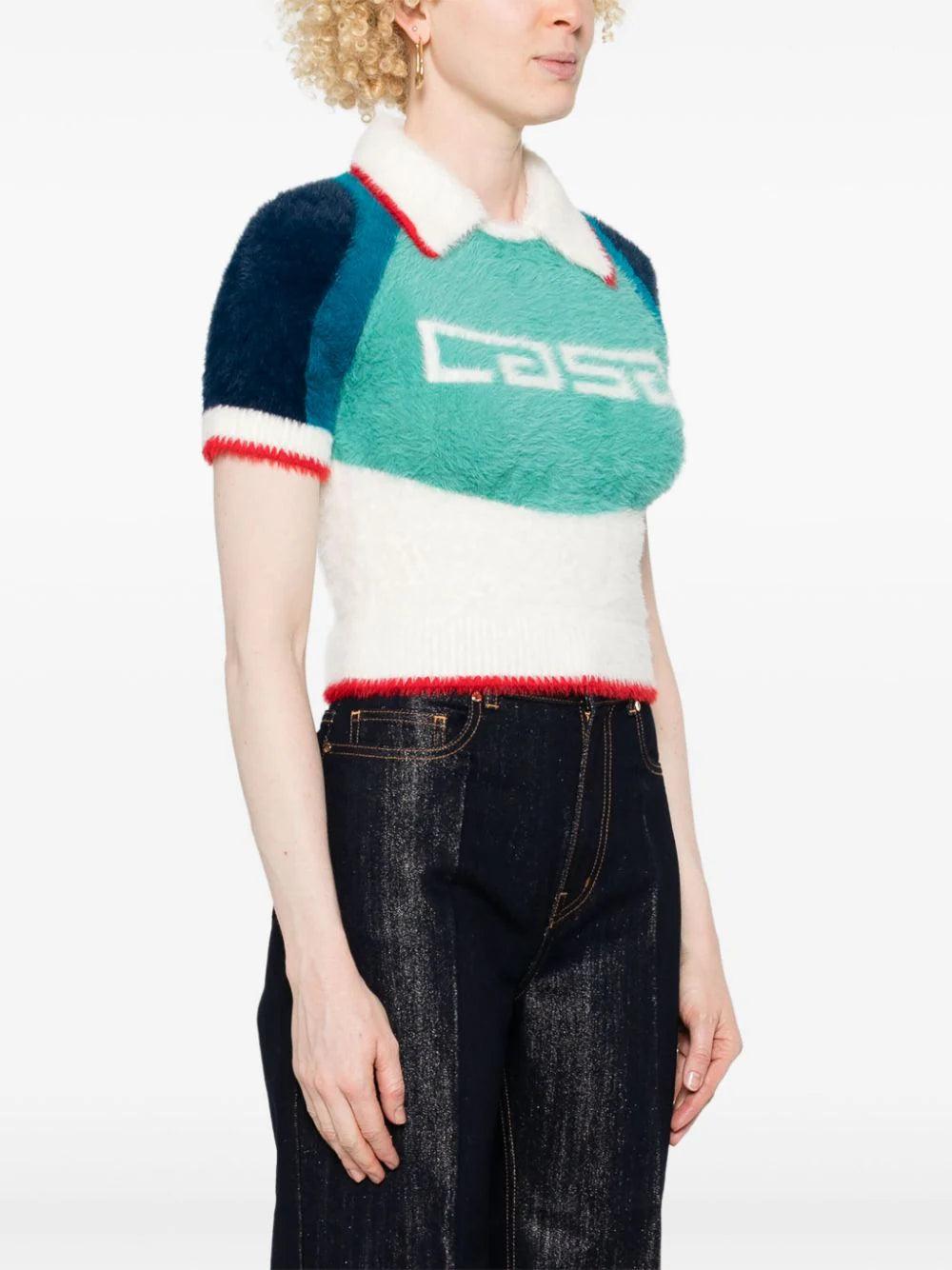 CASABLANCA Sports fluffy polo Moda