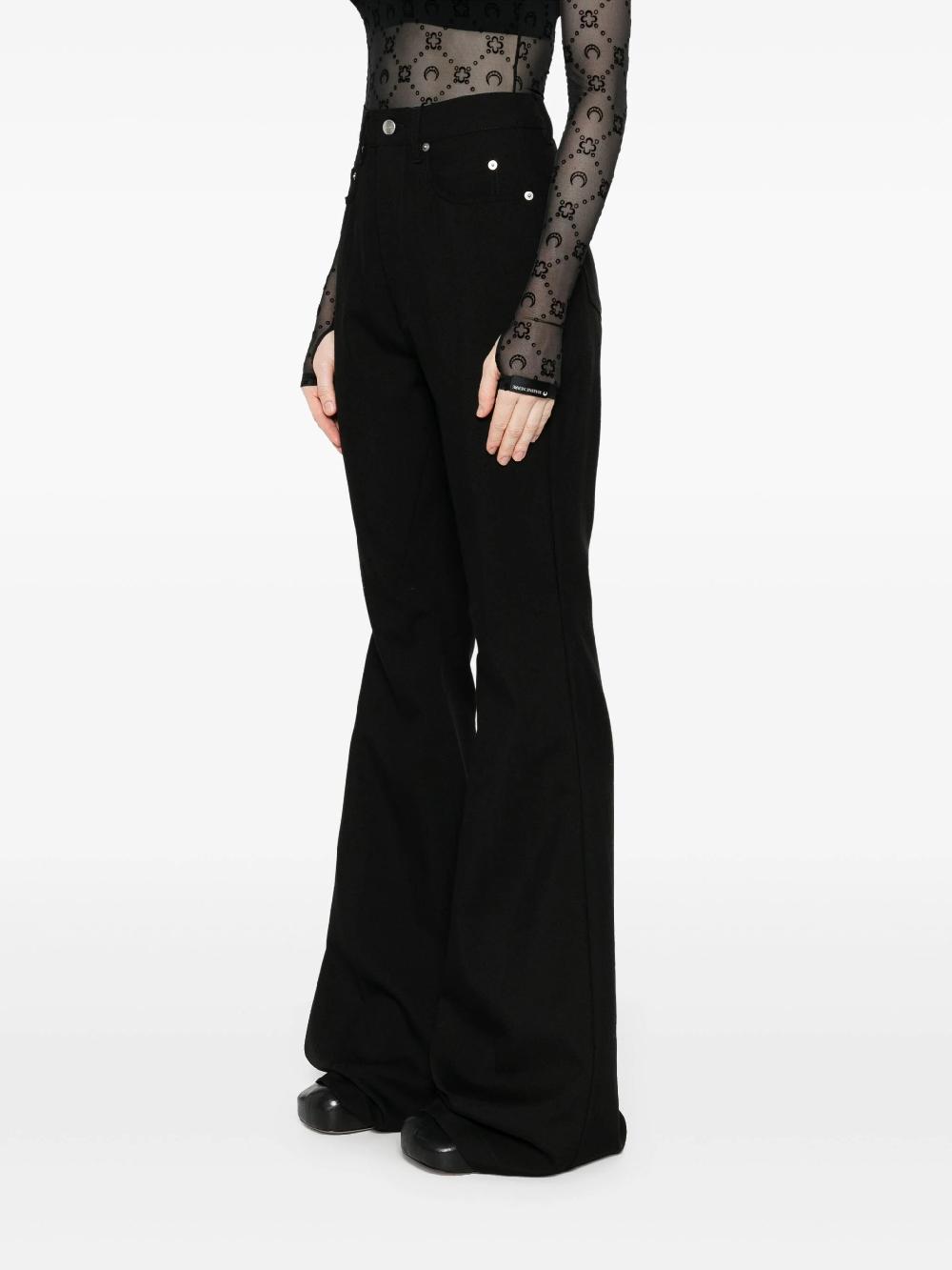 RICK OWENS Bolan bootcut in grain de poudre Vendite stagionali