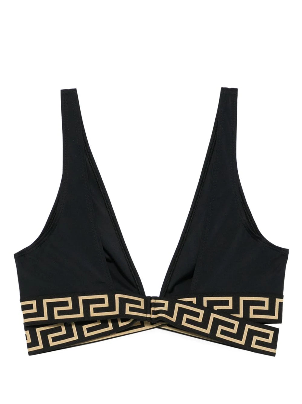 VERSACE Triangle bikini top with greca border Comprane uno, ottenene uno gratis