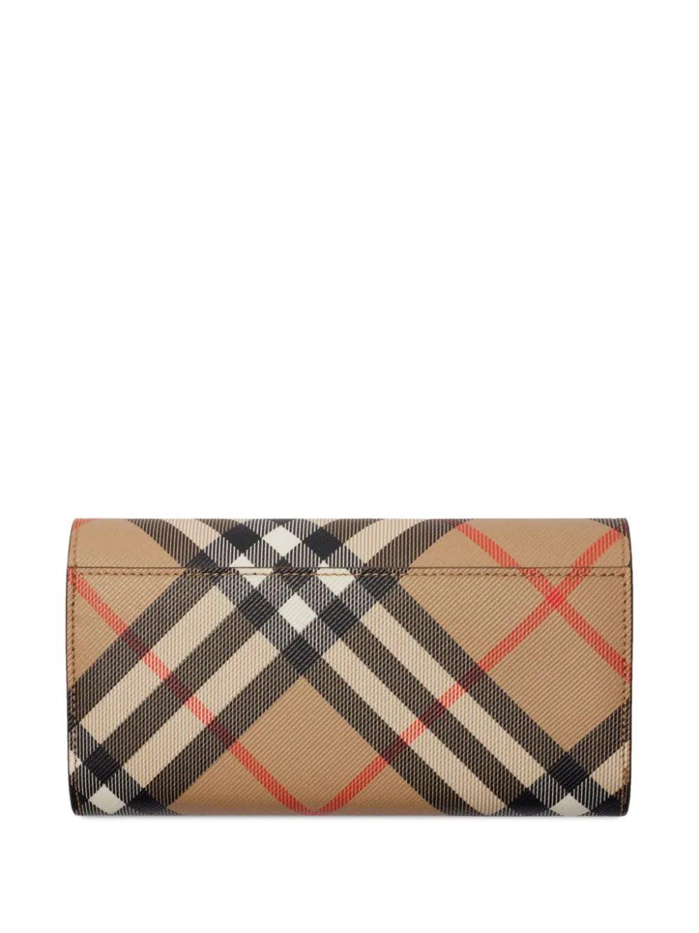 Burberry Check continental wallet Offerte speciali