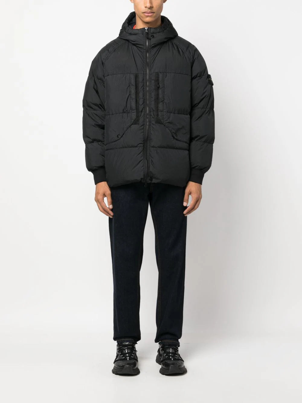STONE ISLAND 40723 garment dyed crinkle reps recycled nylon down Qualità