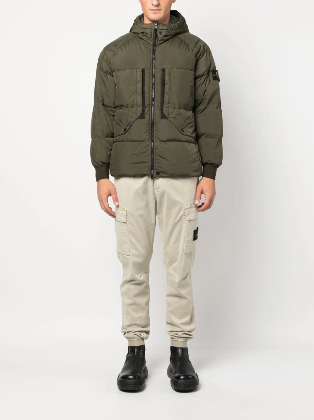 STONE ISLAND 40723 garment dyed crinkle reps recycled nylon down Vendita