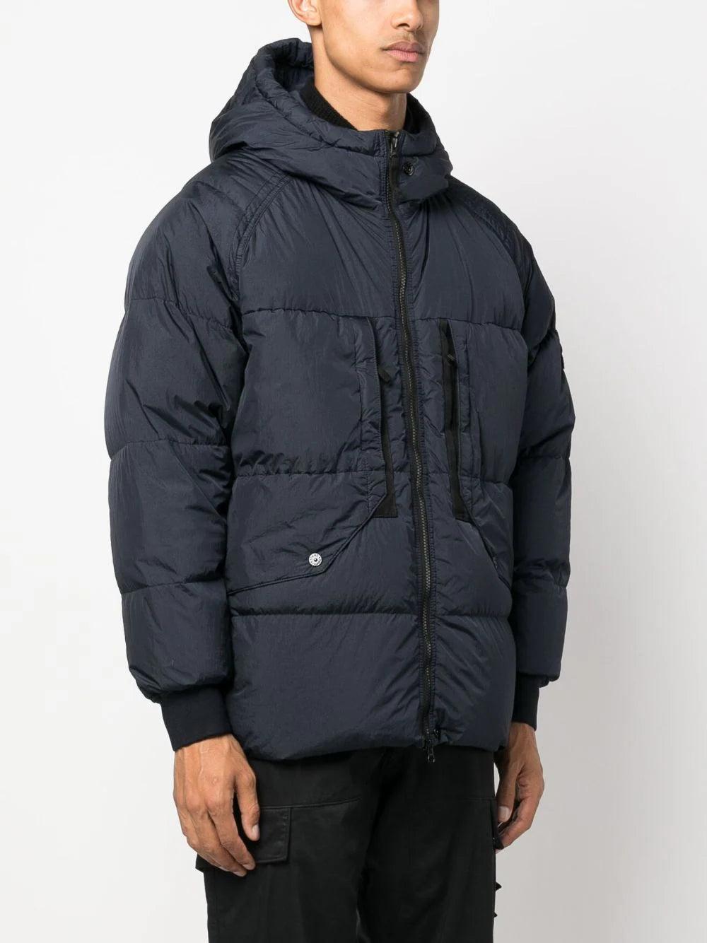 STONE ISLAND 40723 garment dyed crinkle reps recycled nylon down Promozione