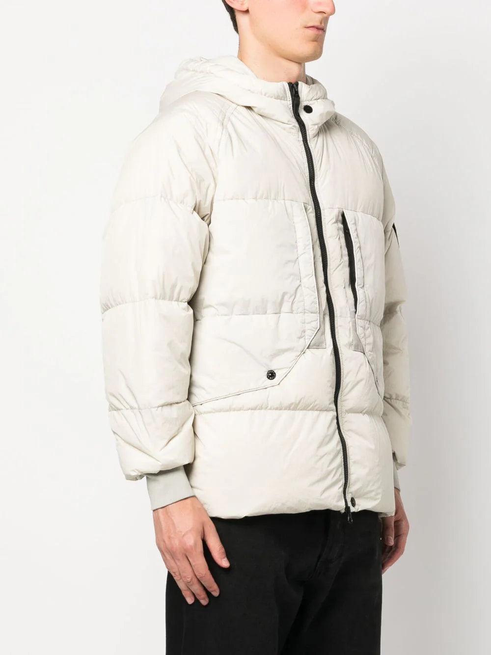 STONE ISLAND 40723 garment dyed crinkle reps recycled nylon down Spedizione Gratuita