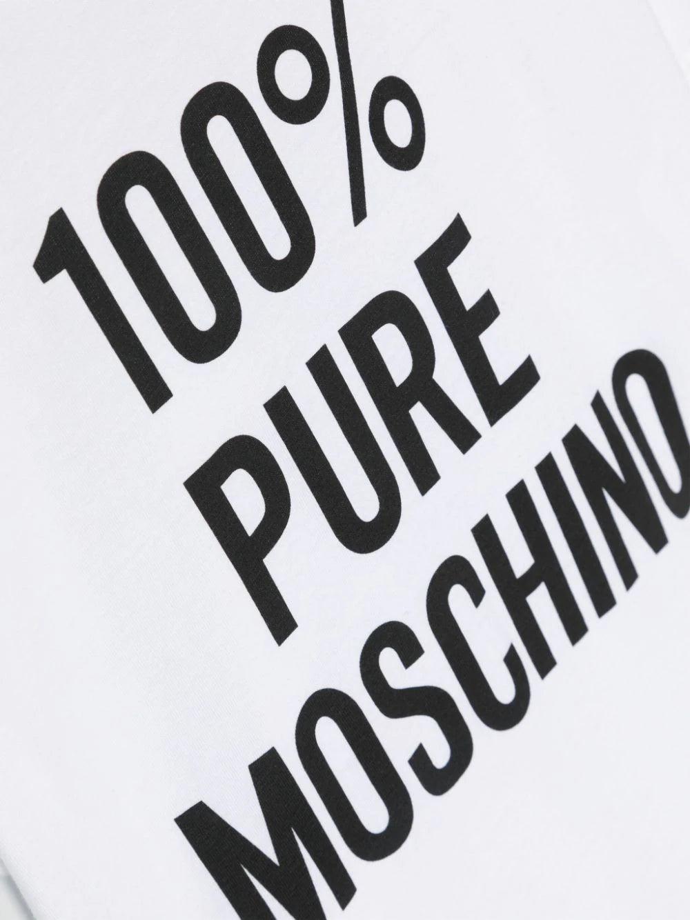 Moschino Kids 100% pure moschino cotton t-shirt Sconto di tempo limitato