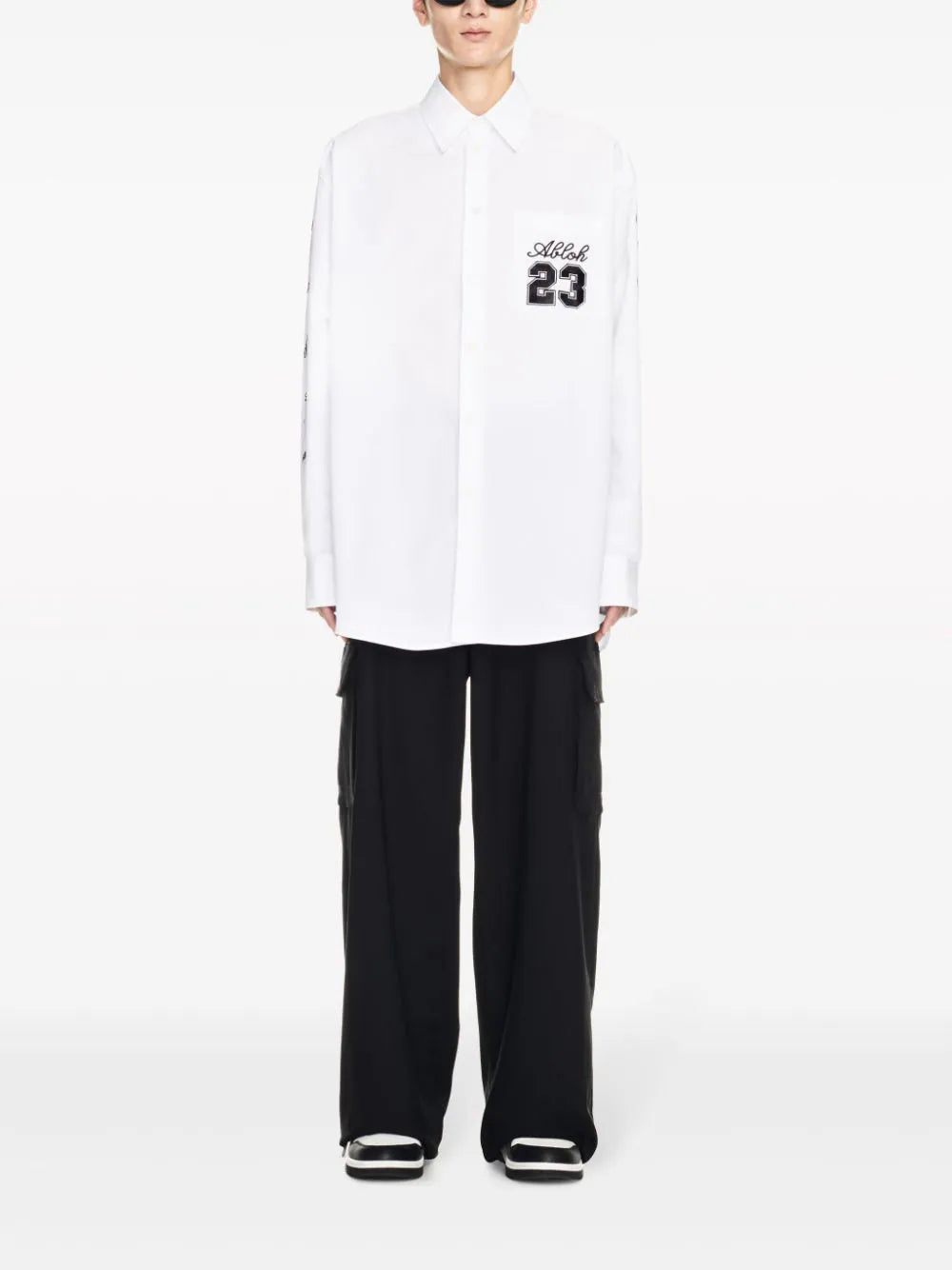 OFF-WHITE 23 logo overshirt Ultimi due giorni
