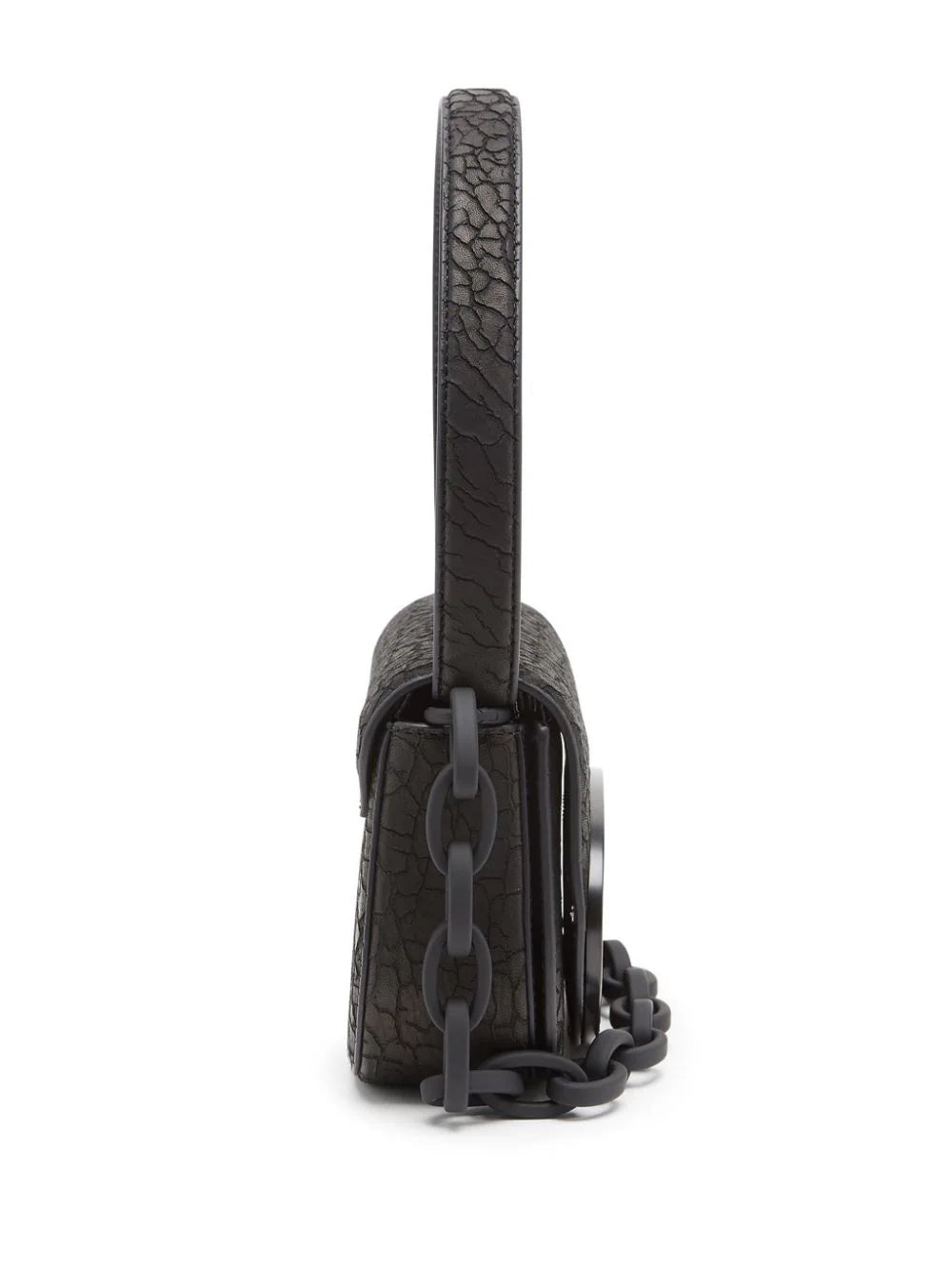 DIESEL 1dr-iconic dry leather shoulder bag Sconto