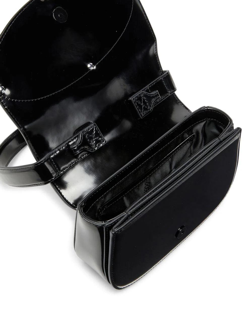 DIESEL 1dr-iconic shoulder bag in mirrored leather Economico