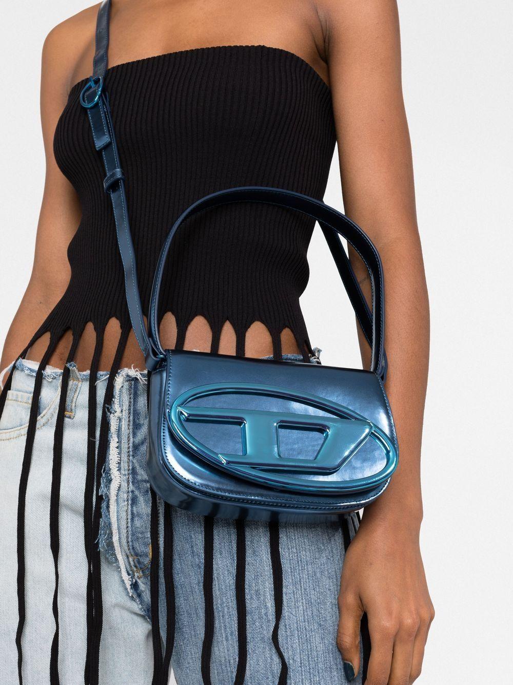 DIESEL 1dr-iconic shoulder bag in mirrored leather Outlet