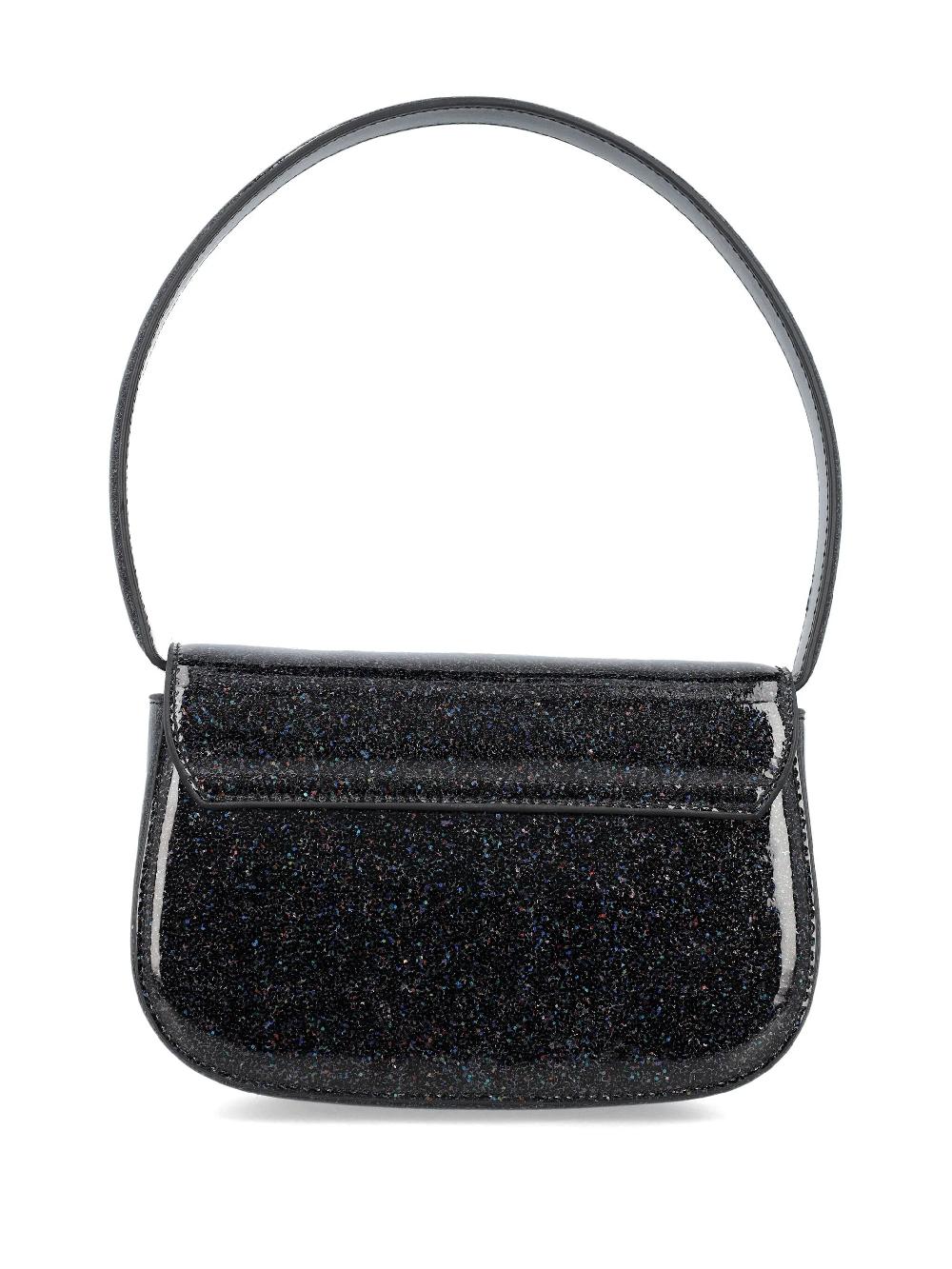 DIESEL 1dr-iconic shoulder bag with macro glitter In Vendita