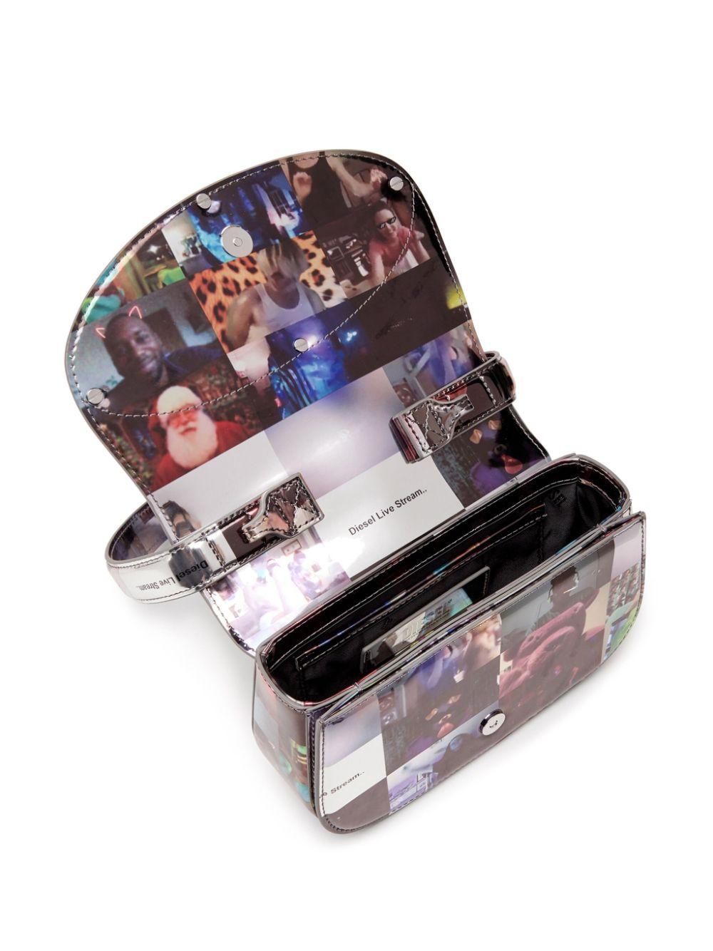 DIESEL 1dr-iconic shoulder bag with print Saldi