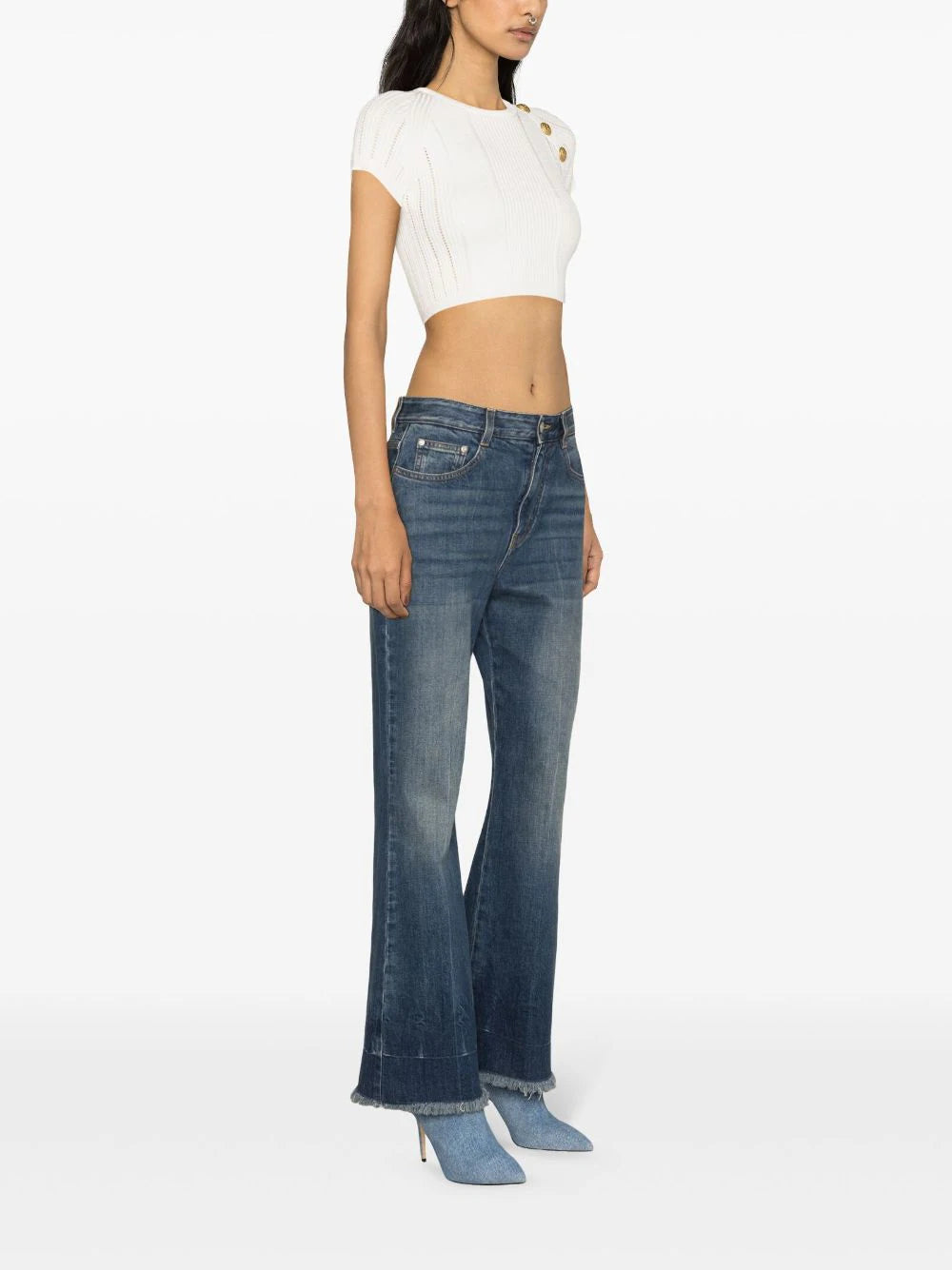 BALMAIN 3-button fine knit top I Più Venduti