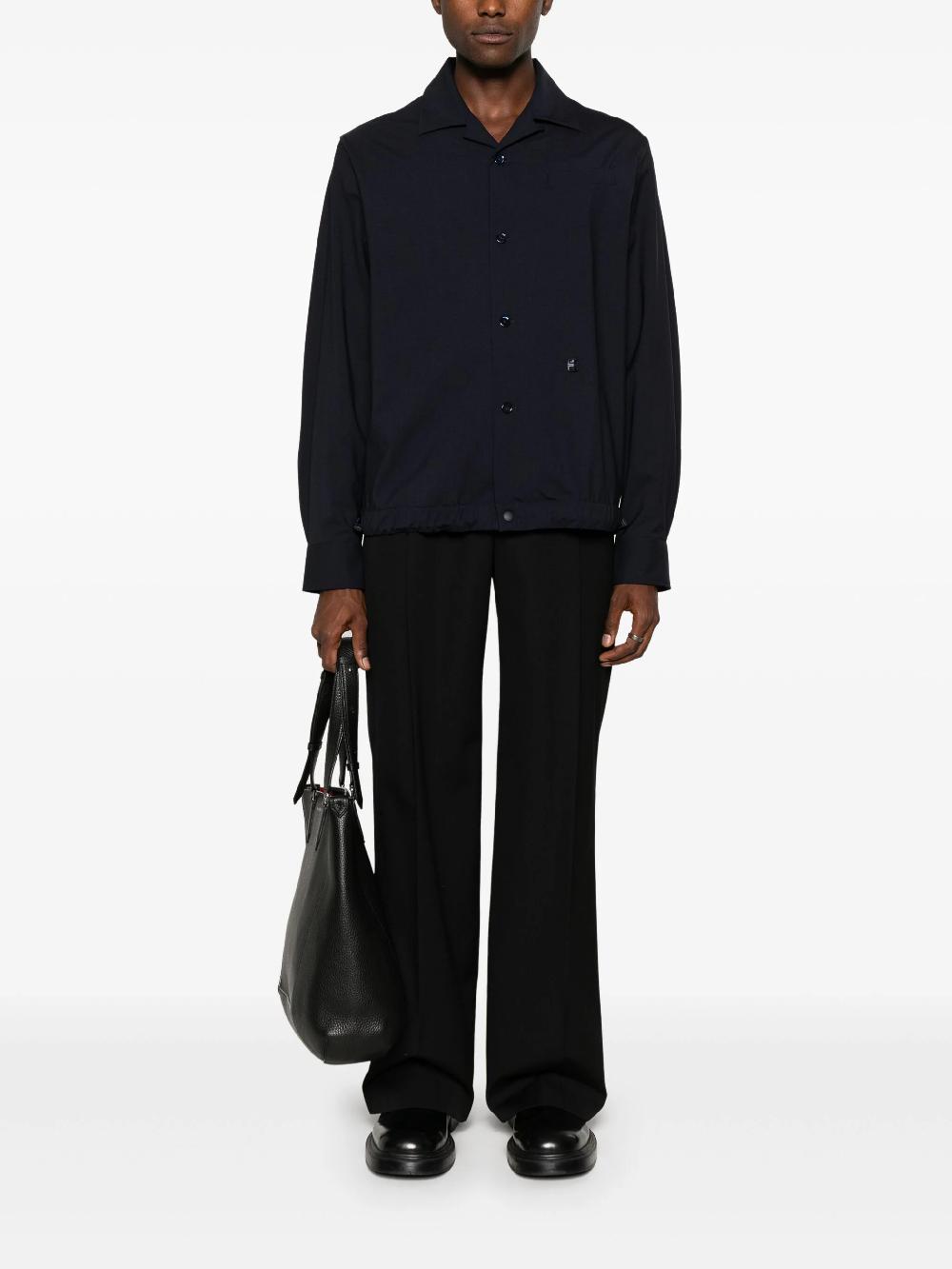 Givenchy Wool poplin overshirt with 4g detail Nuova