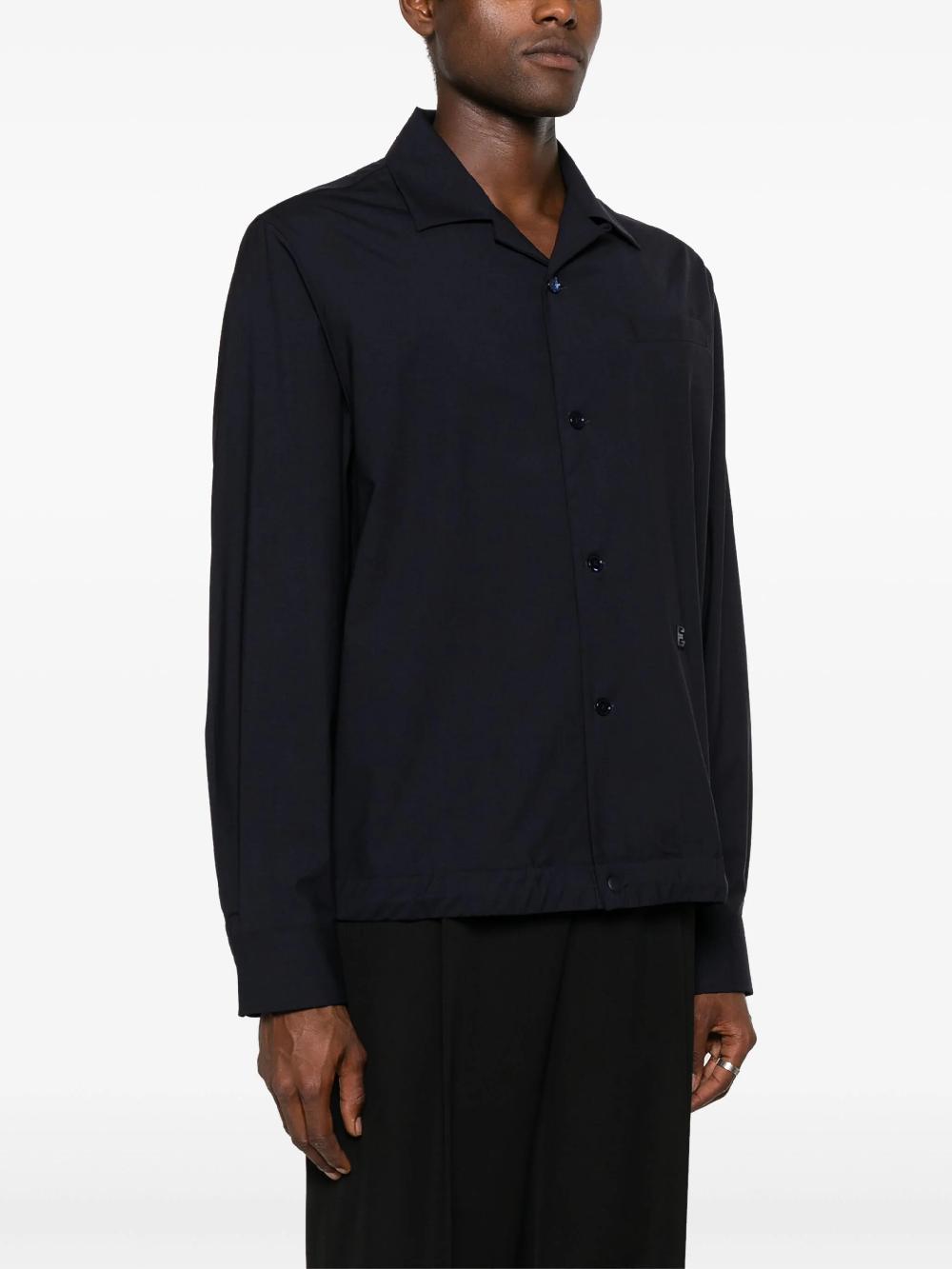 Givenchy Wool poplin overshirt with 4g detail Nuova
