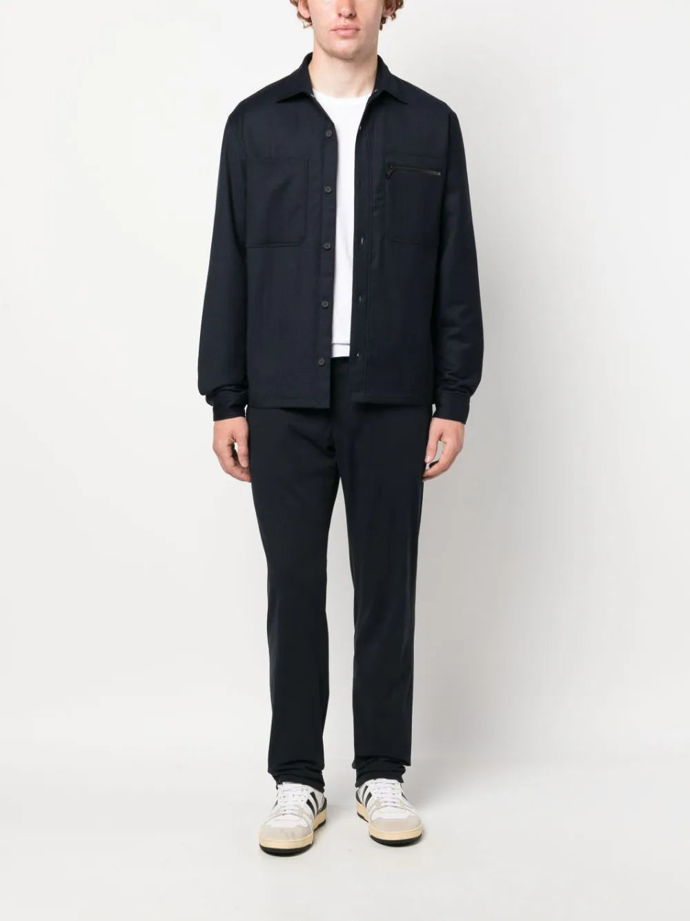 ZEGNA Wool shirt jacket Moda