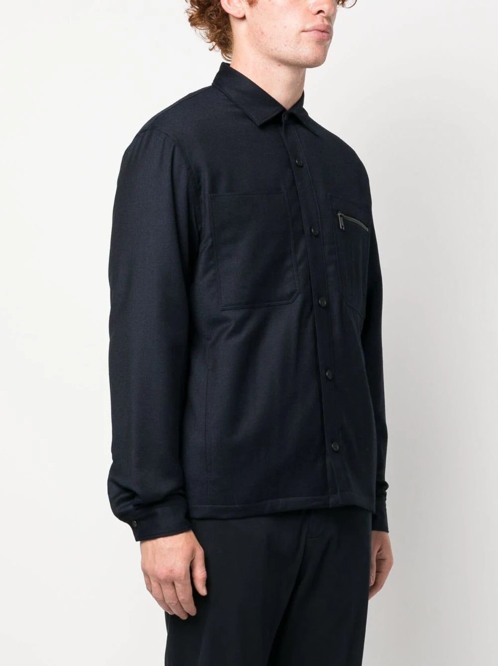 ZEGNA Wool shirt jacket Moda