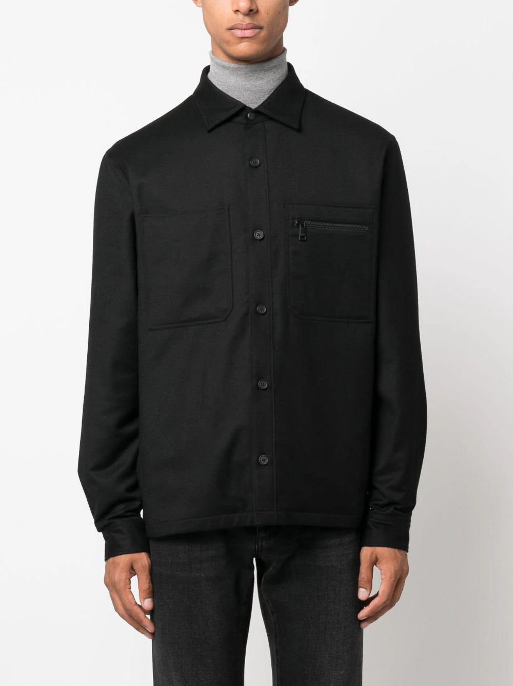 ZEGNA Wool shirt-jacket Negozio online di fabbrica