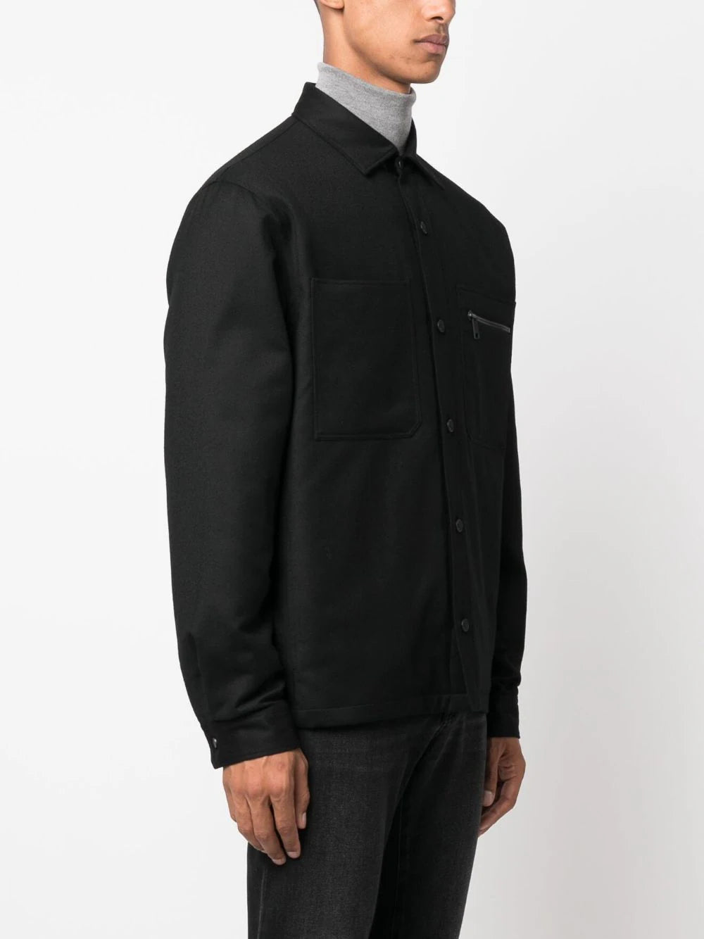 ZEGNA Wool shirt-jacket Negozio online di fabbrica