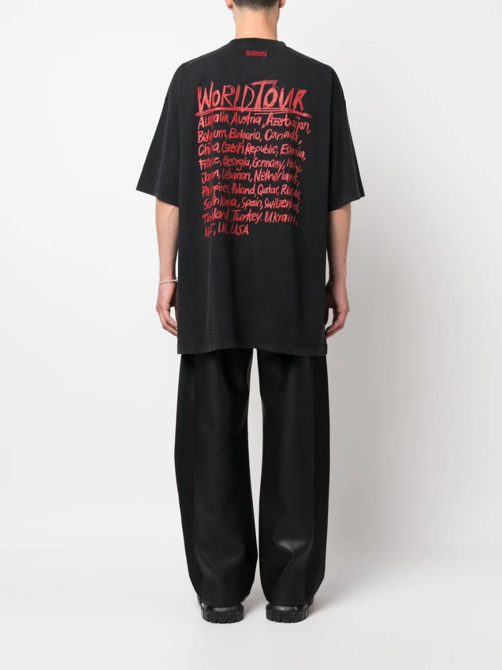 VETEMENTS Worldtour logo t-shirt Vendite stagionali