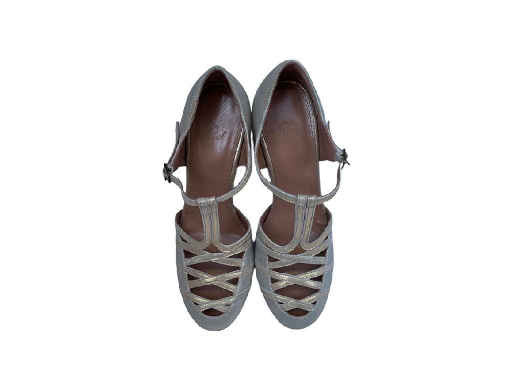 Rose'S Roses Colette – Silver T-Strap Spedizione Gratuita