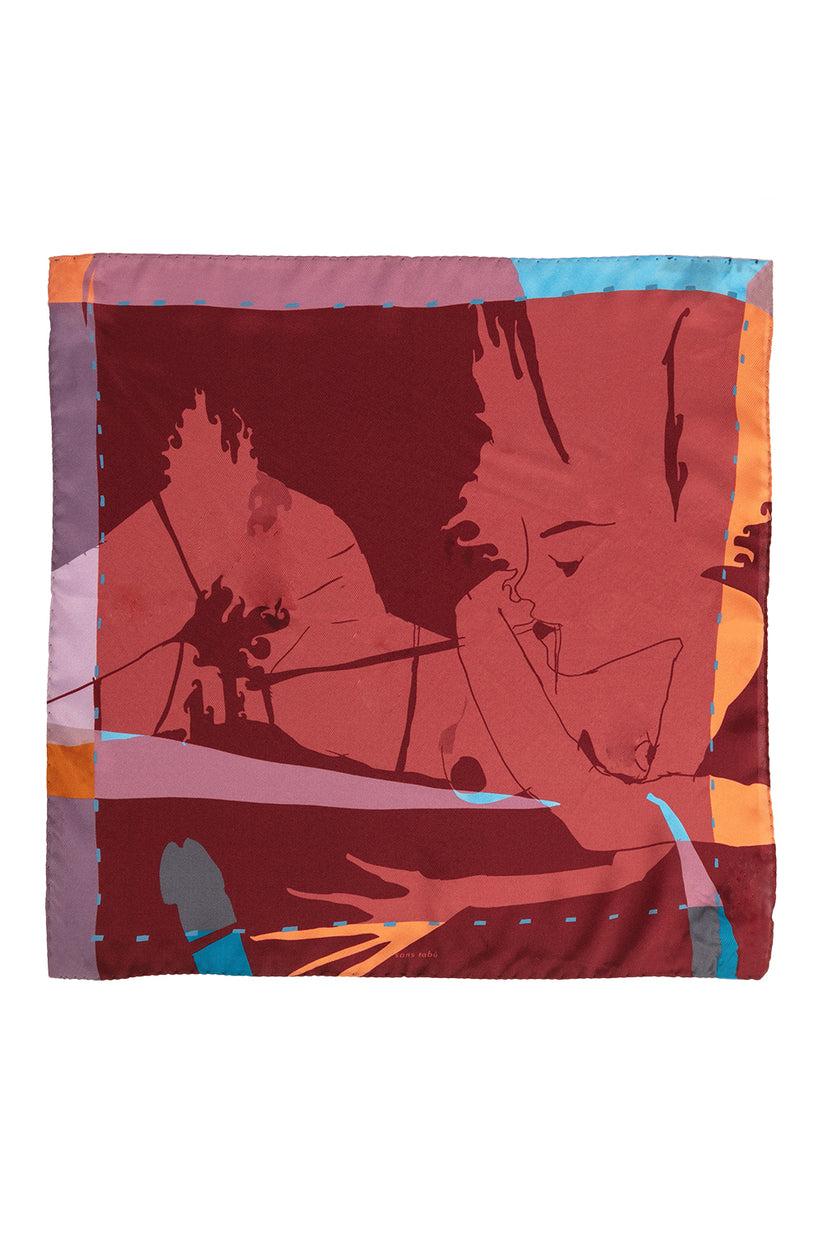 Sans Tabù Foulard pura seta "Burn Baby Burn" Vendite Flash