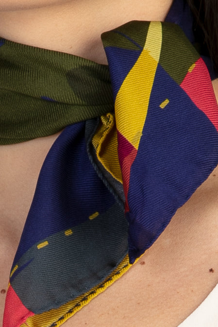 Sans Tabù Foulard pura seta "Burn Baby Burn" Vendite Flash