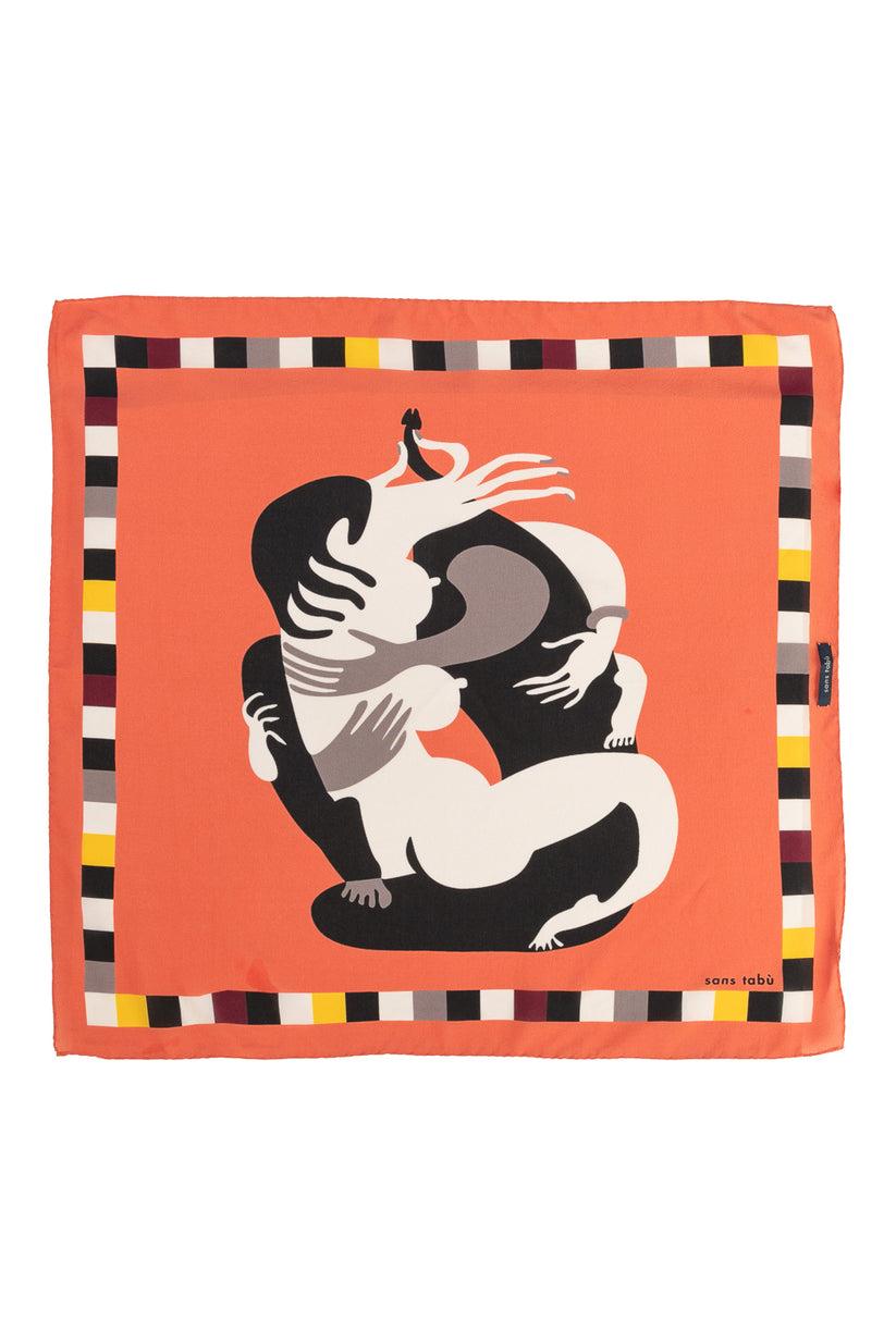 Sans Tabù Foulard pura seta “L'abbraccio” Nuova