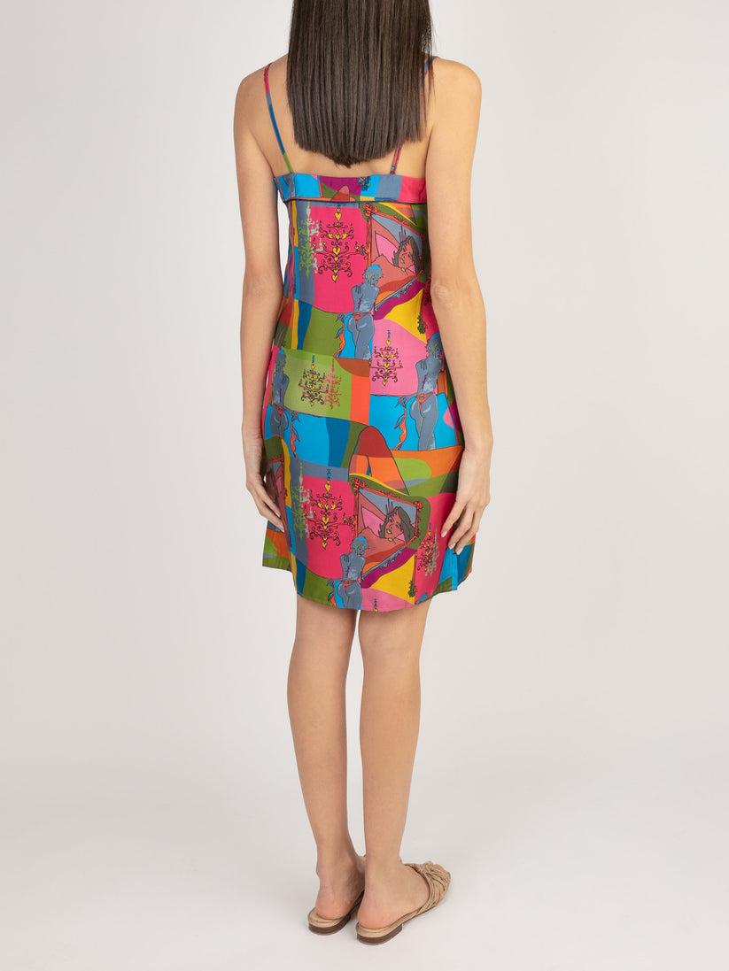 Sans Tabù Slipdress pura seta “Specchio delle mie brame" - Dark Rose Offerta esclusiva