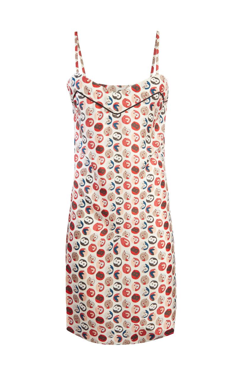 Sans Tabù Slipdress pura seta “Il bacio” - Steel Vendite stagionali