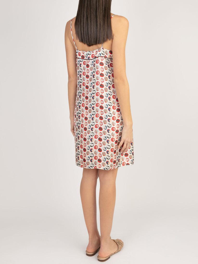 Sans Tabù Slipdress pura seta “Il bacio” - Steel Vendite stagionali